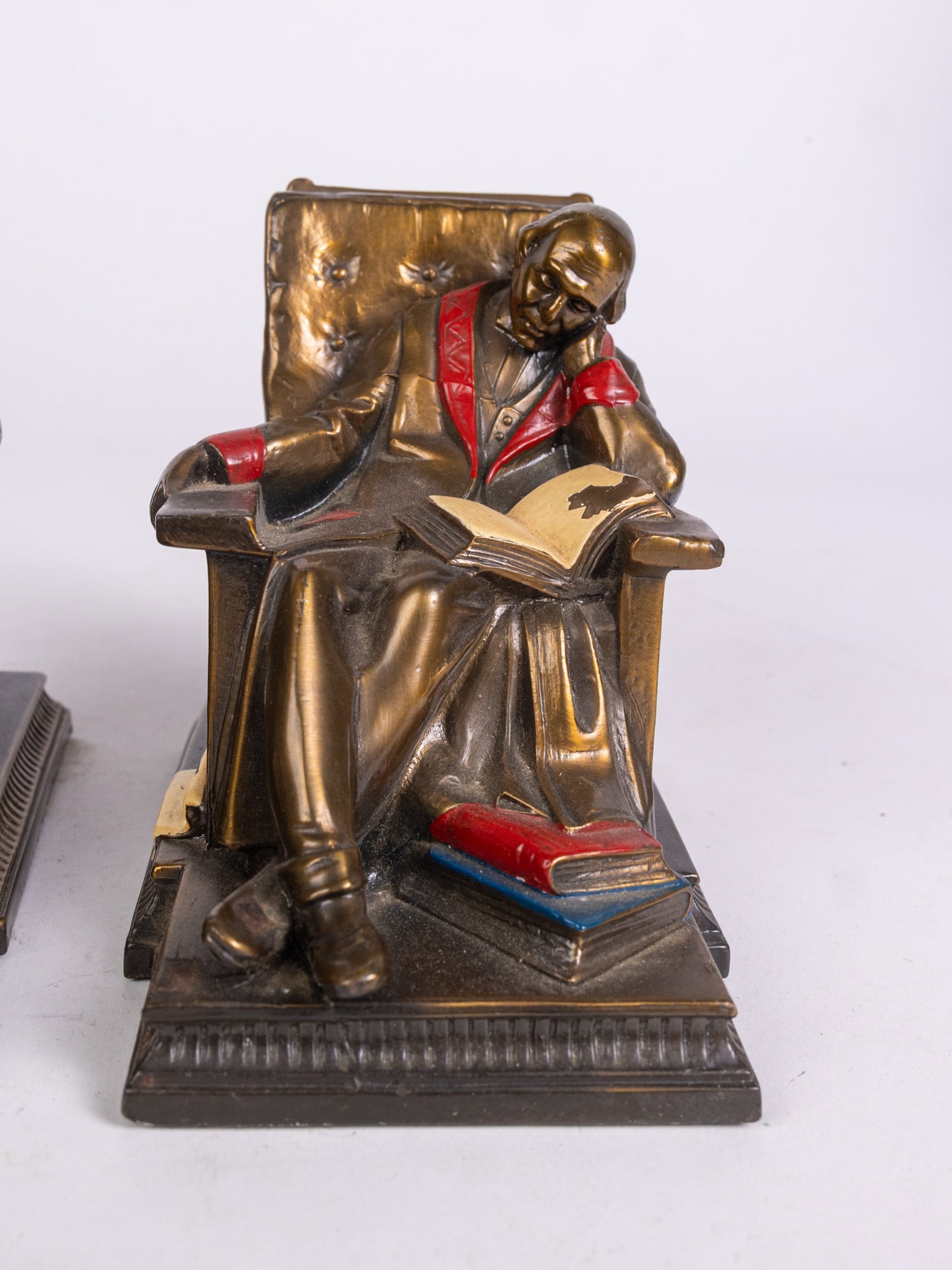 Antique Kronheim & Oldenbusch Sleeping Scholar Bookends - 4