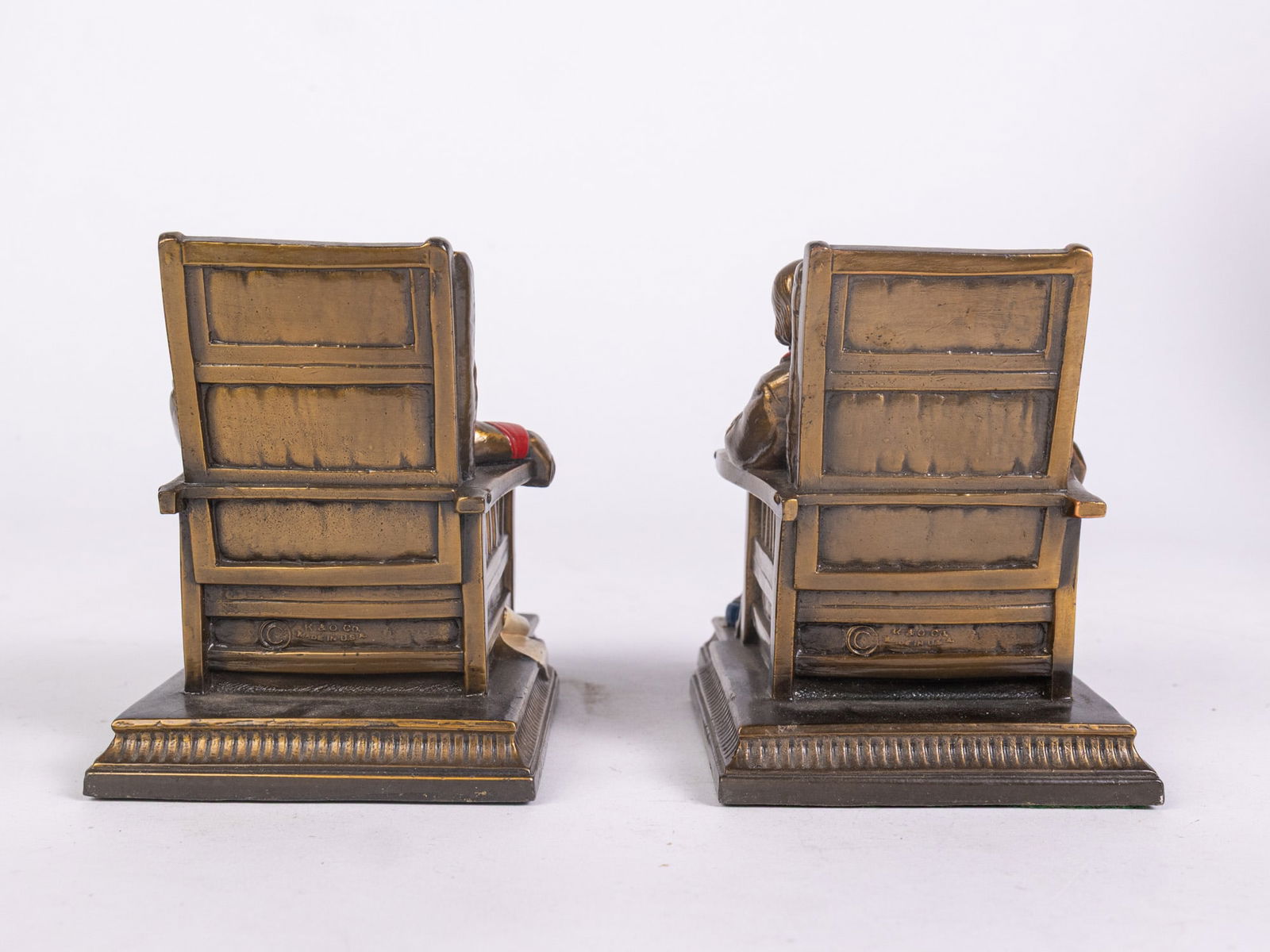 Antique Kronheim & Oldenbusch Sleeping Scholar Bookends - 5