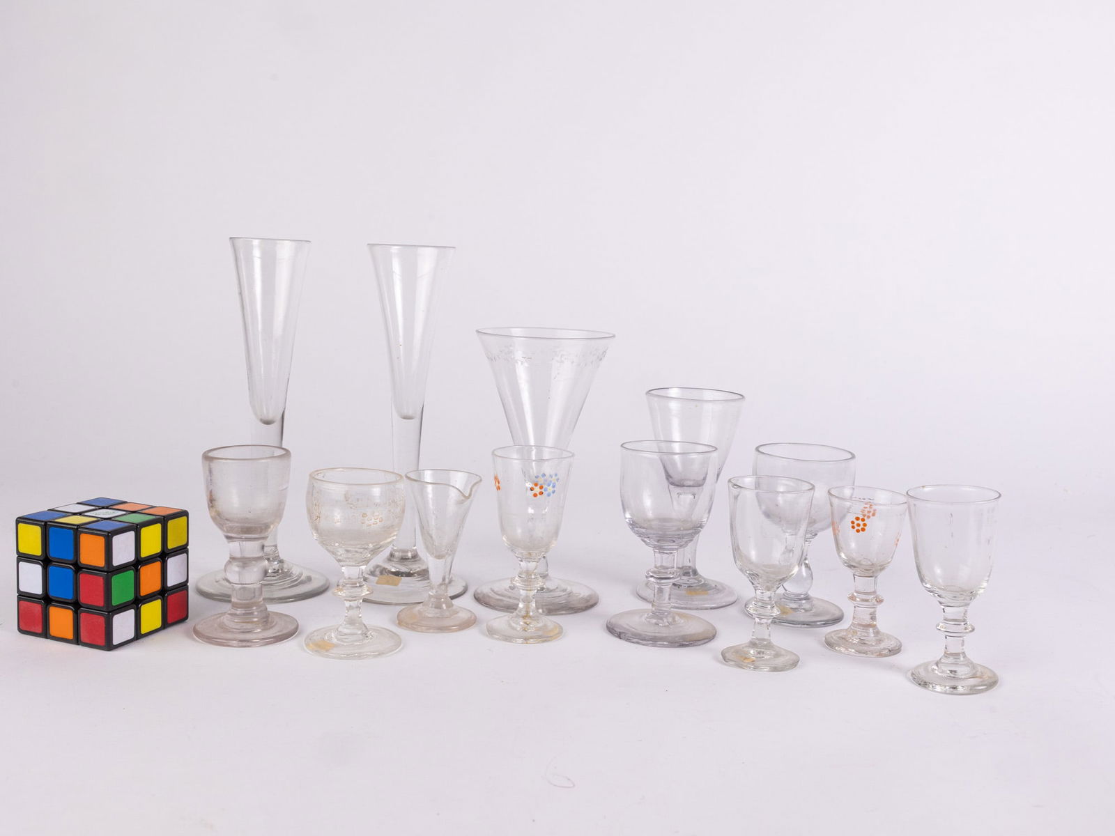 Antique Early Glasses & Stemware Grouping - 2