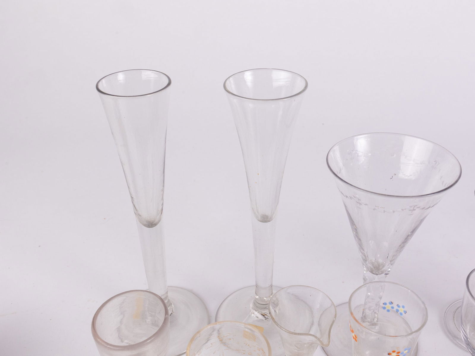 Antique Early Glasses & Stemware Grouping - 5
