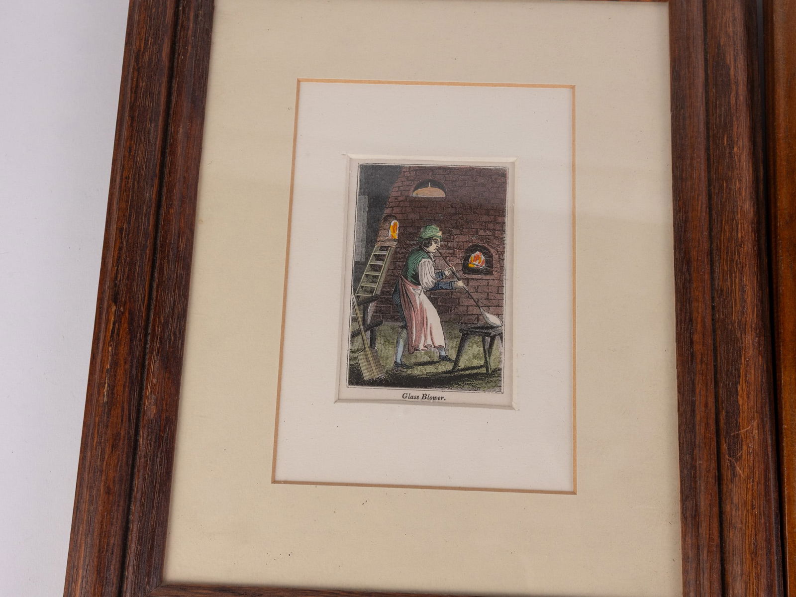 Antique Local South Jersey Glass Ephemera in Frames - 3