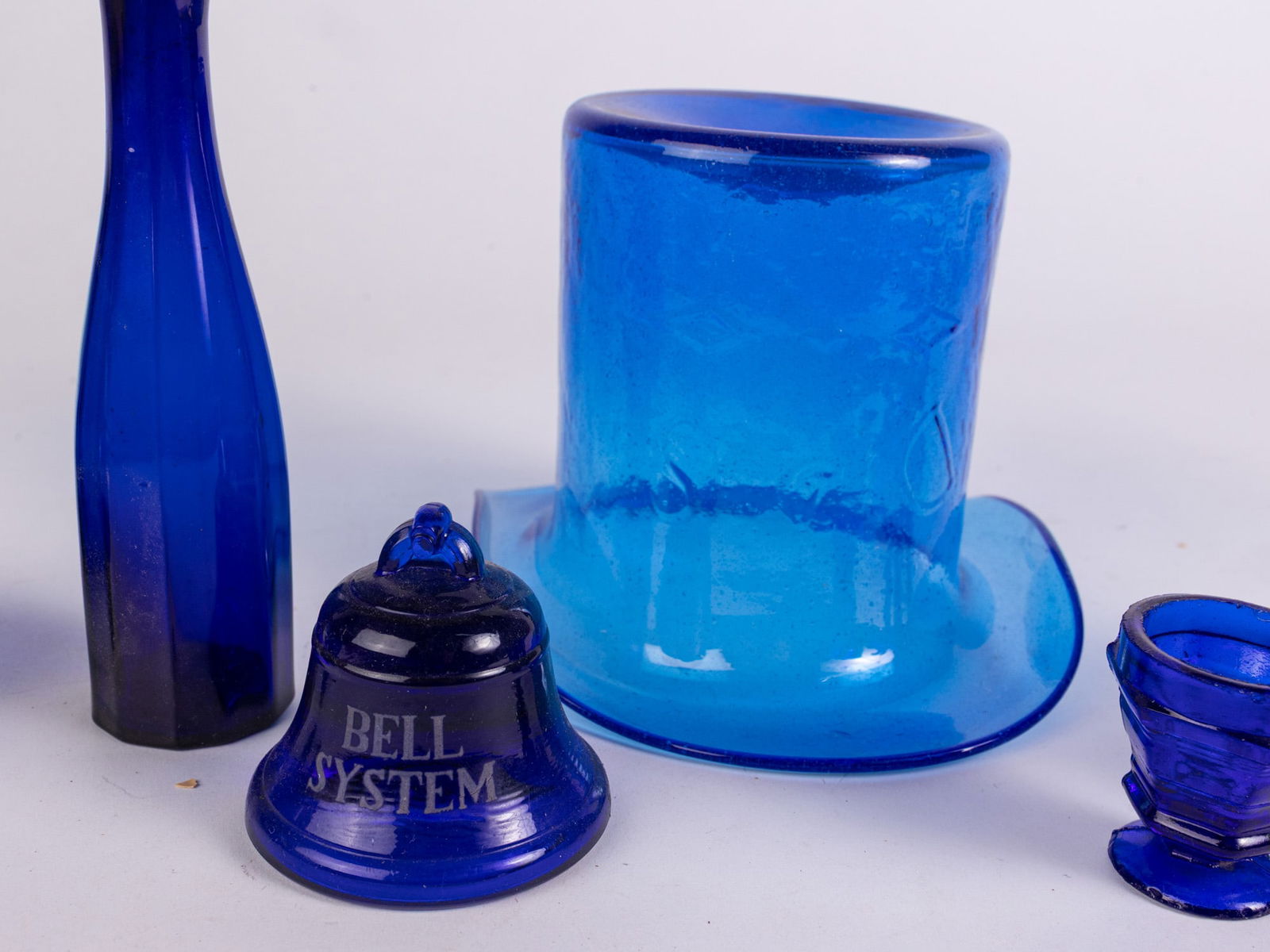 Grouping of Vintage & Antique Cobalt Glass & Whimsey Glass Articles - 4