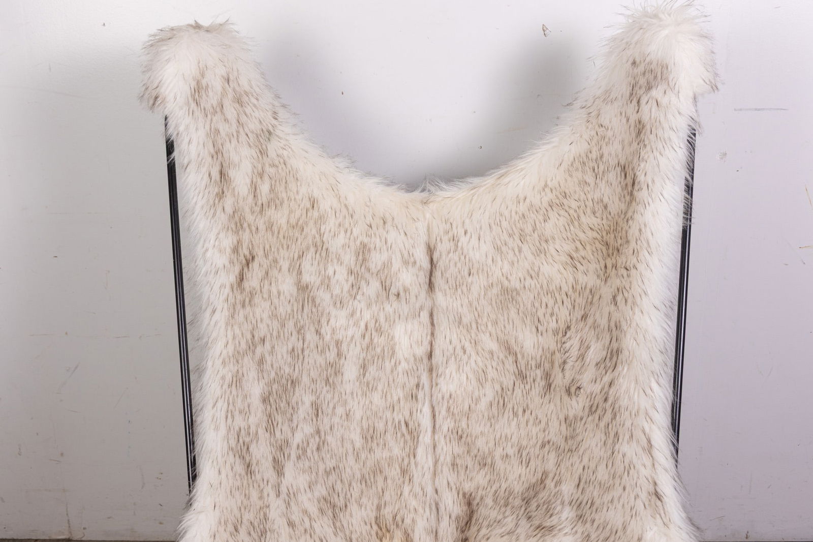 Restoration Hardware White Faux Fur Butterfly Chair - 3