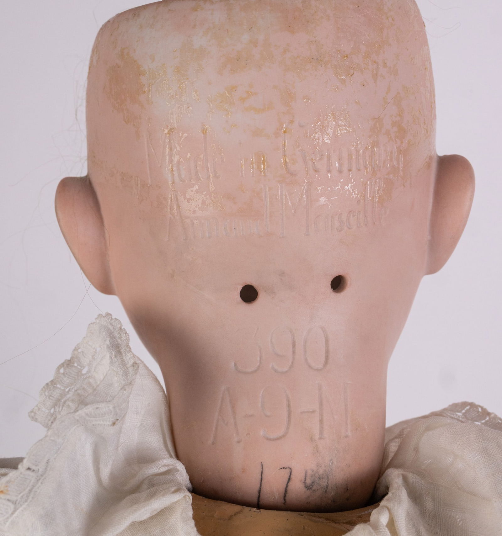 Antique German Armand Marseille 390 Bisque Head Doll - 8