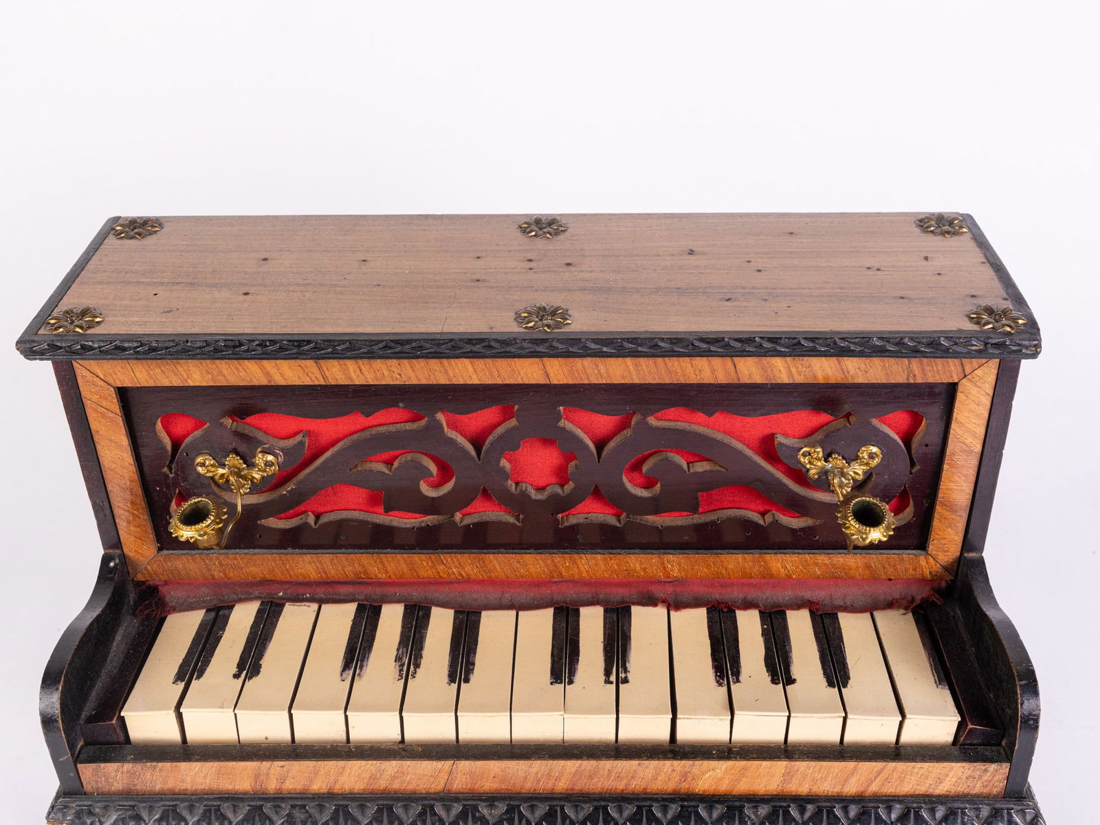 Antique Doll Sized Toy Piano - 4
