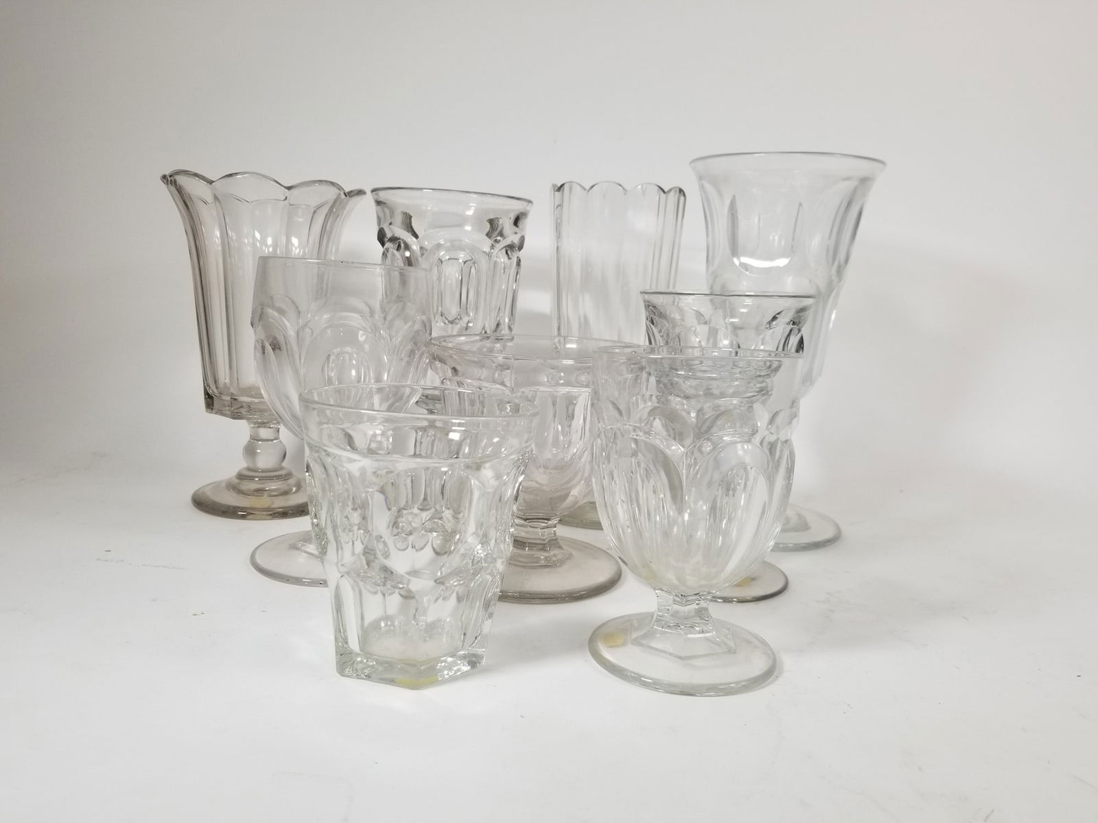 Antique Early Glass Assortment ft. Celery Vases (1 of 3)