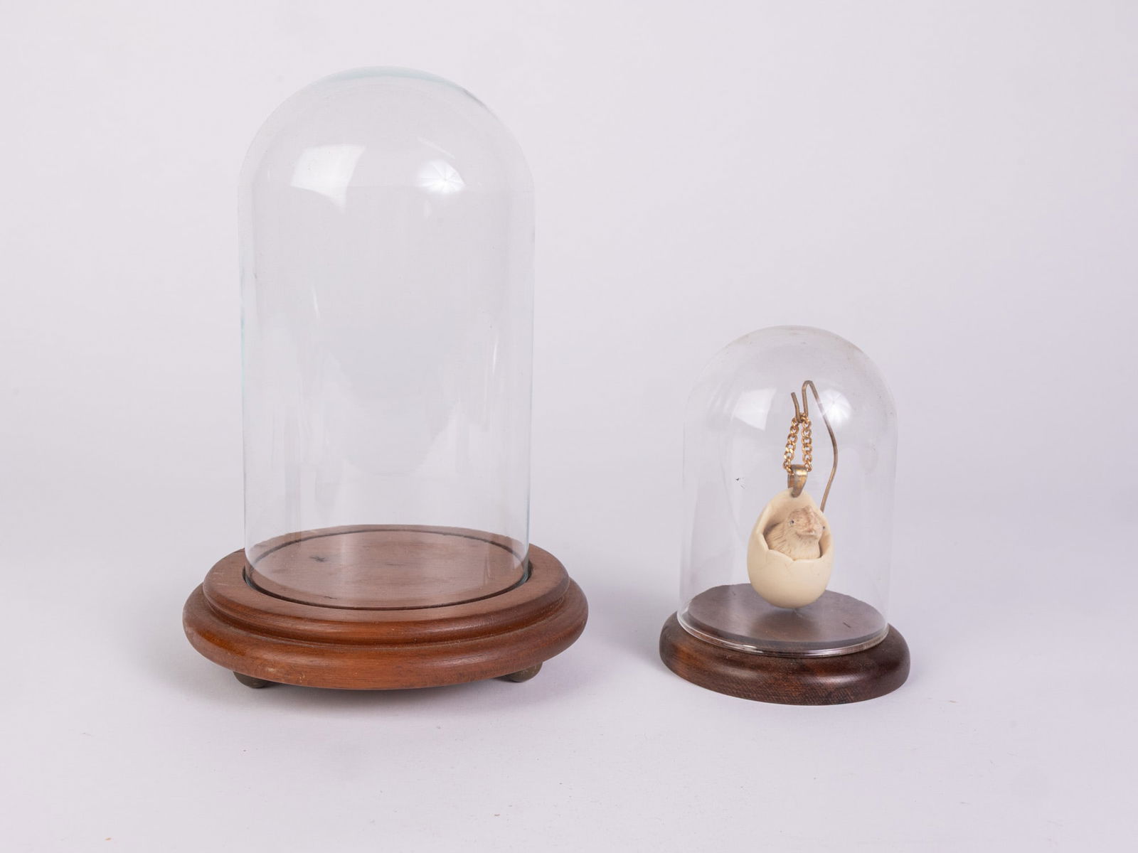Pair of Antique Domed Cloches (1 of 4)