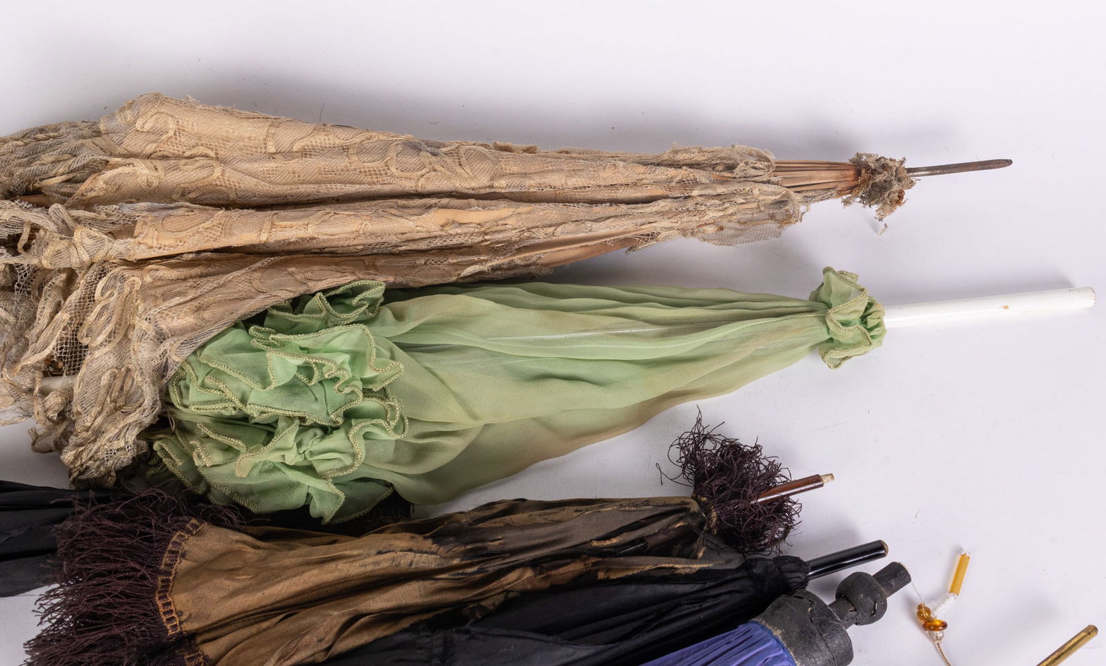 Lot of Antique Doll Sized Parasols - 3