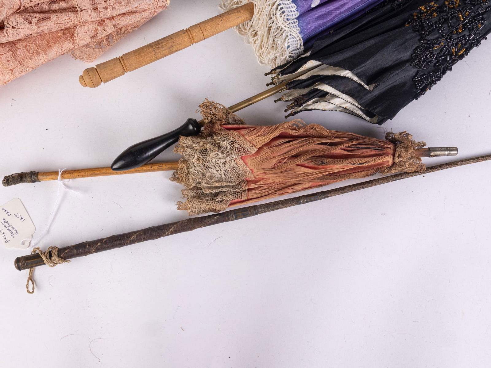 Lot of Antique Doll Sized Parasols - 5