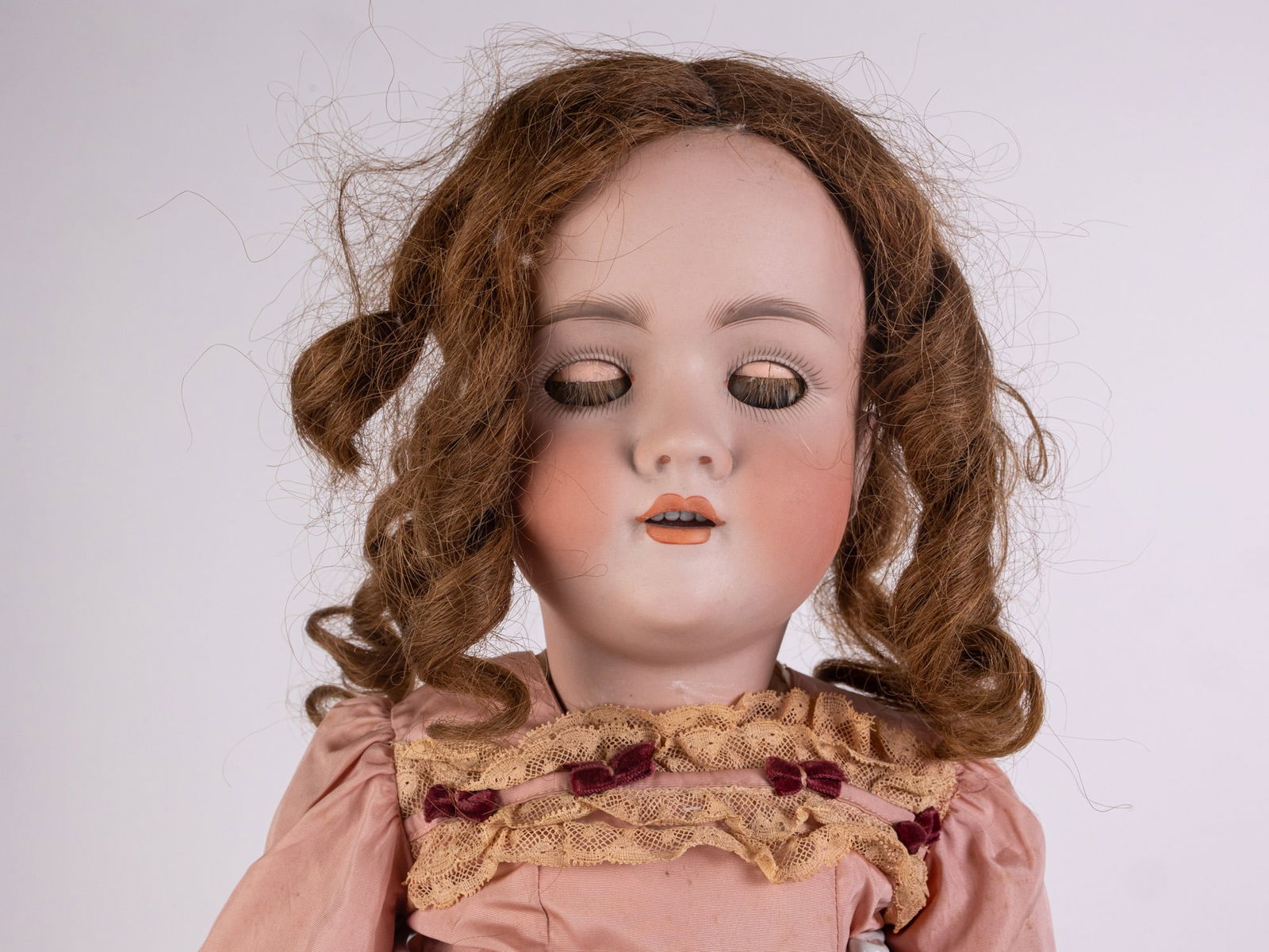 Antique German Bisque Walkure Doll - 3