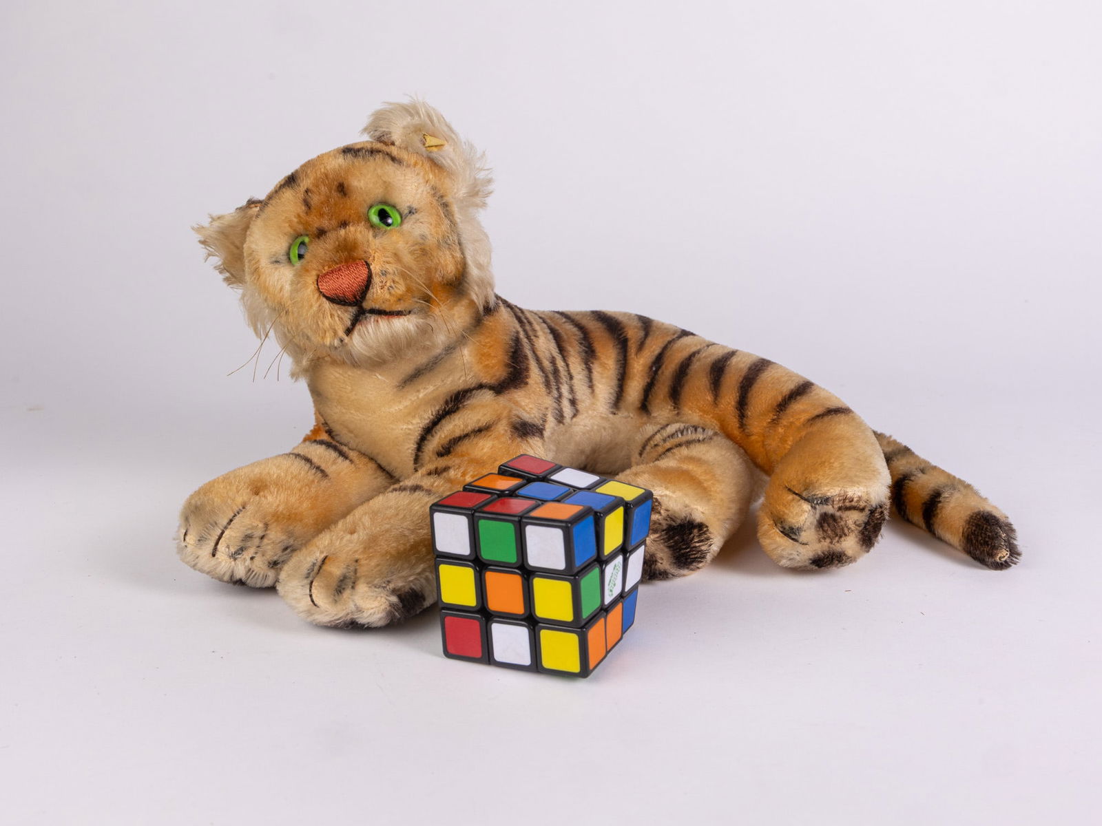 Steiff Vintage 12" Mohair Tiger - 2