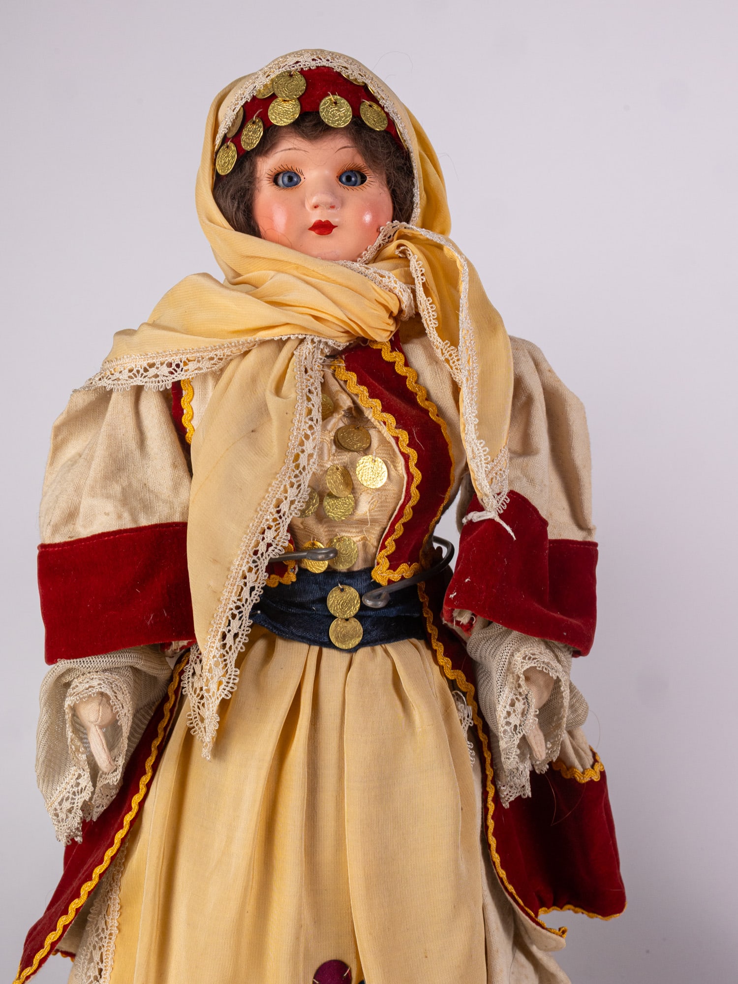 Pair of Traditionally Dressed German Made Early 20th Century Dolls - 3