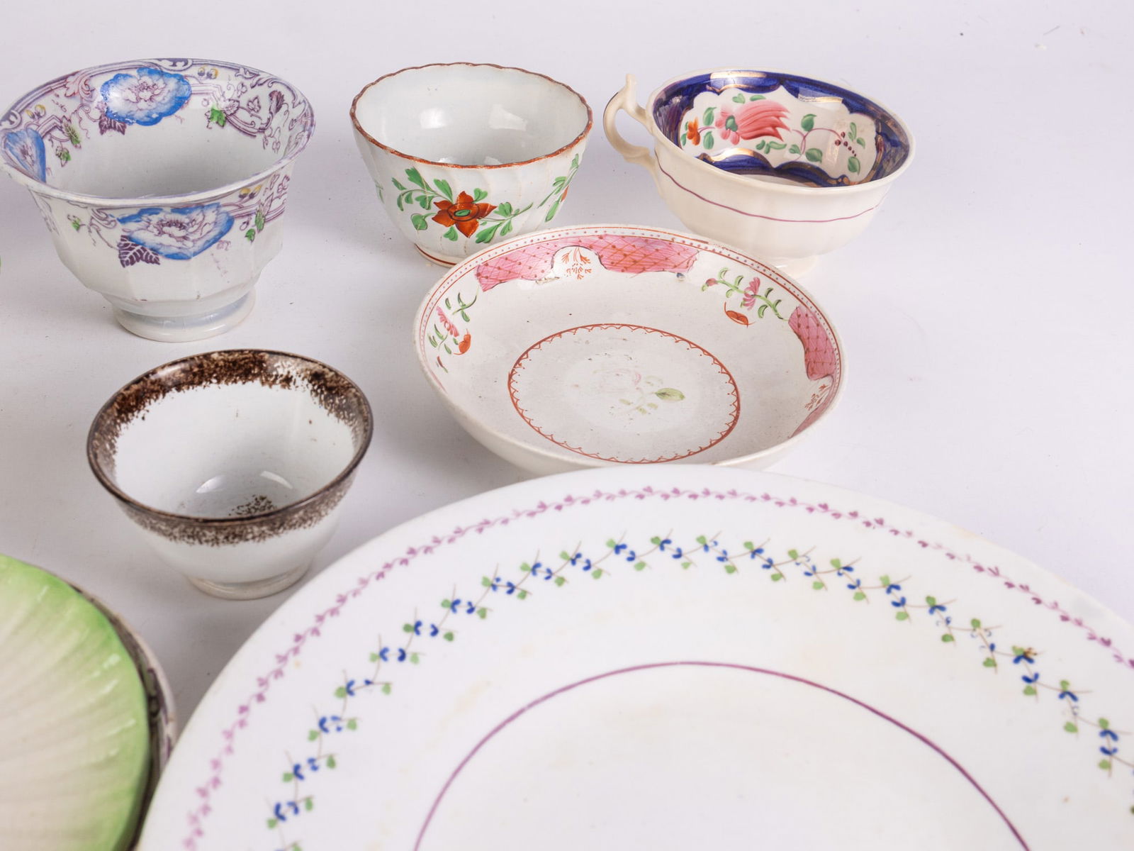 Large Assortment of Antique Porcelain Mostly 19th c. - 5