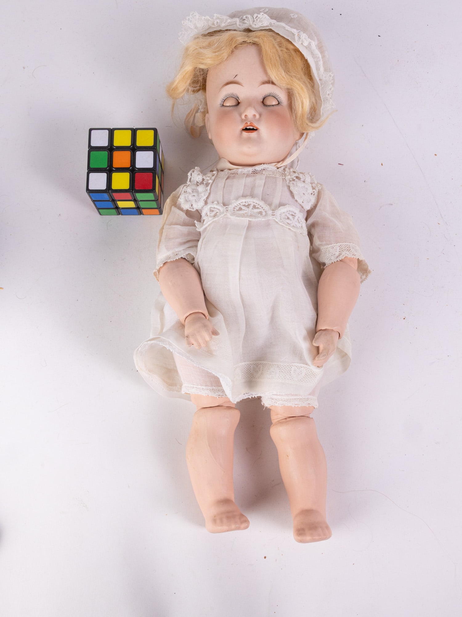 Antique M.S. Fulper Pottery Bisque Doll - 2