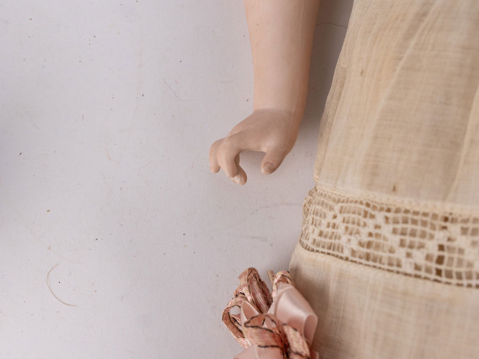 Antique 12" Bisque Porcelain Doll - 5