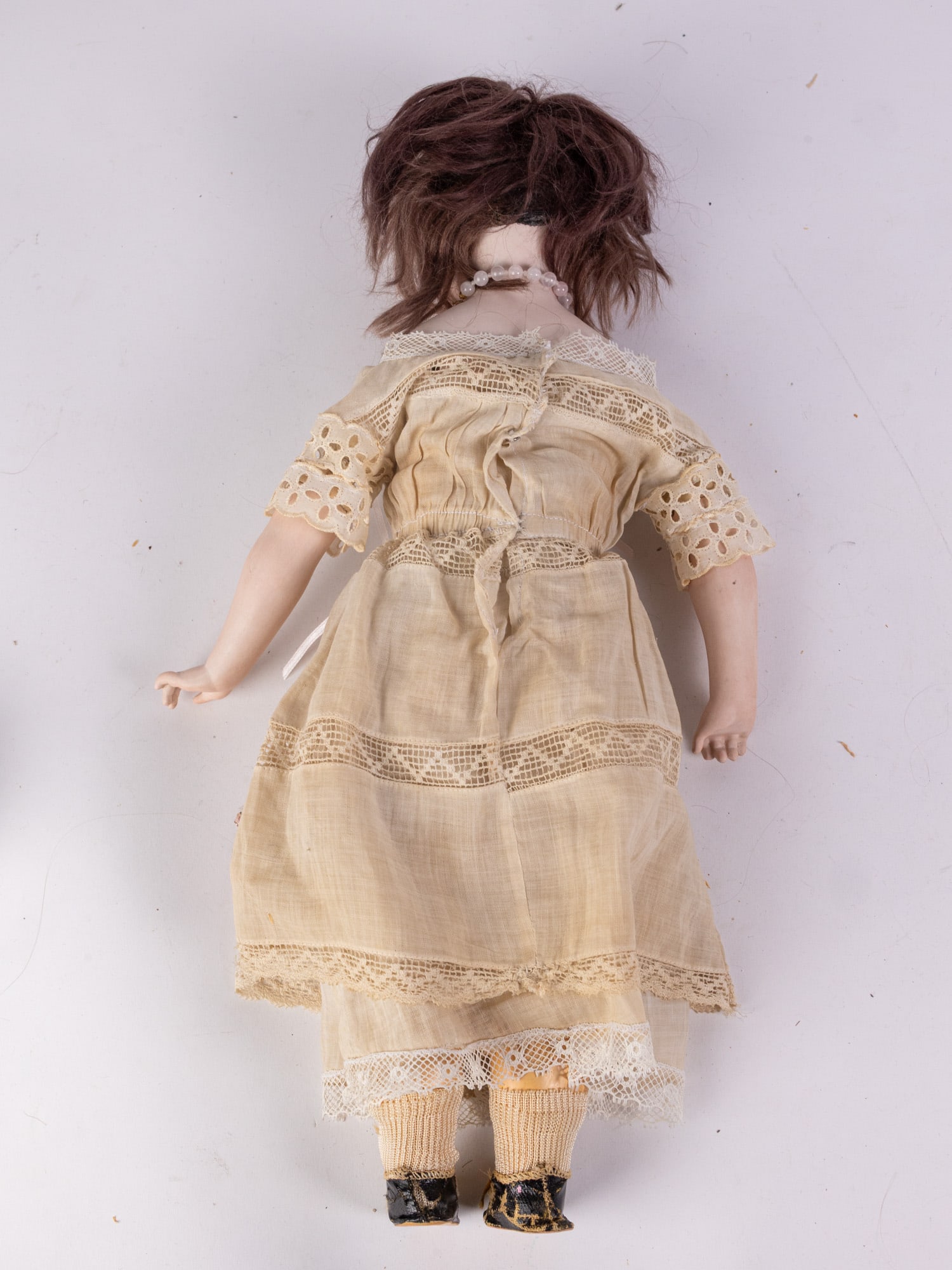 Antique 12" Bisque Porcelain Doll - 7