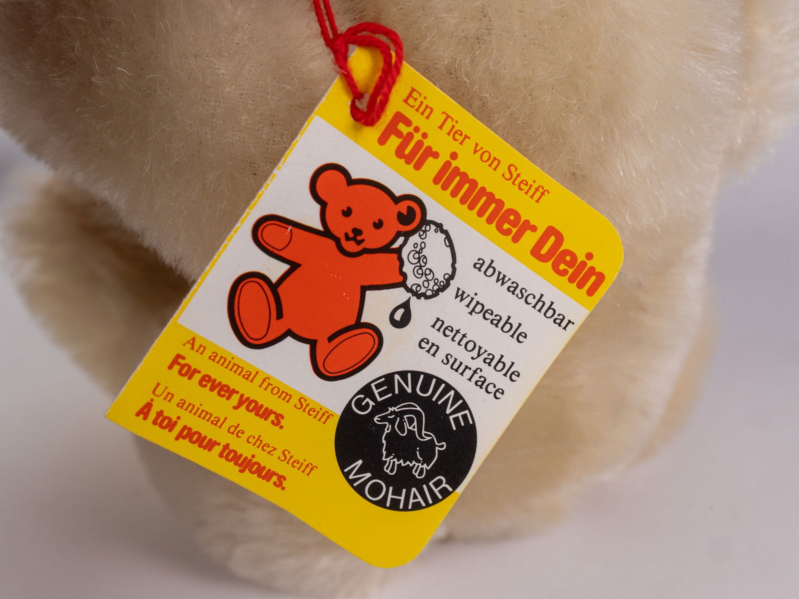 1980's Steiff Original Teddy Bear - 6