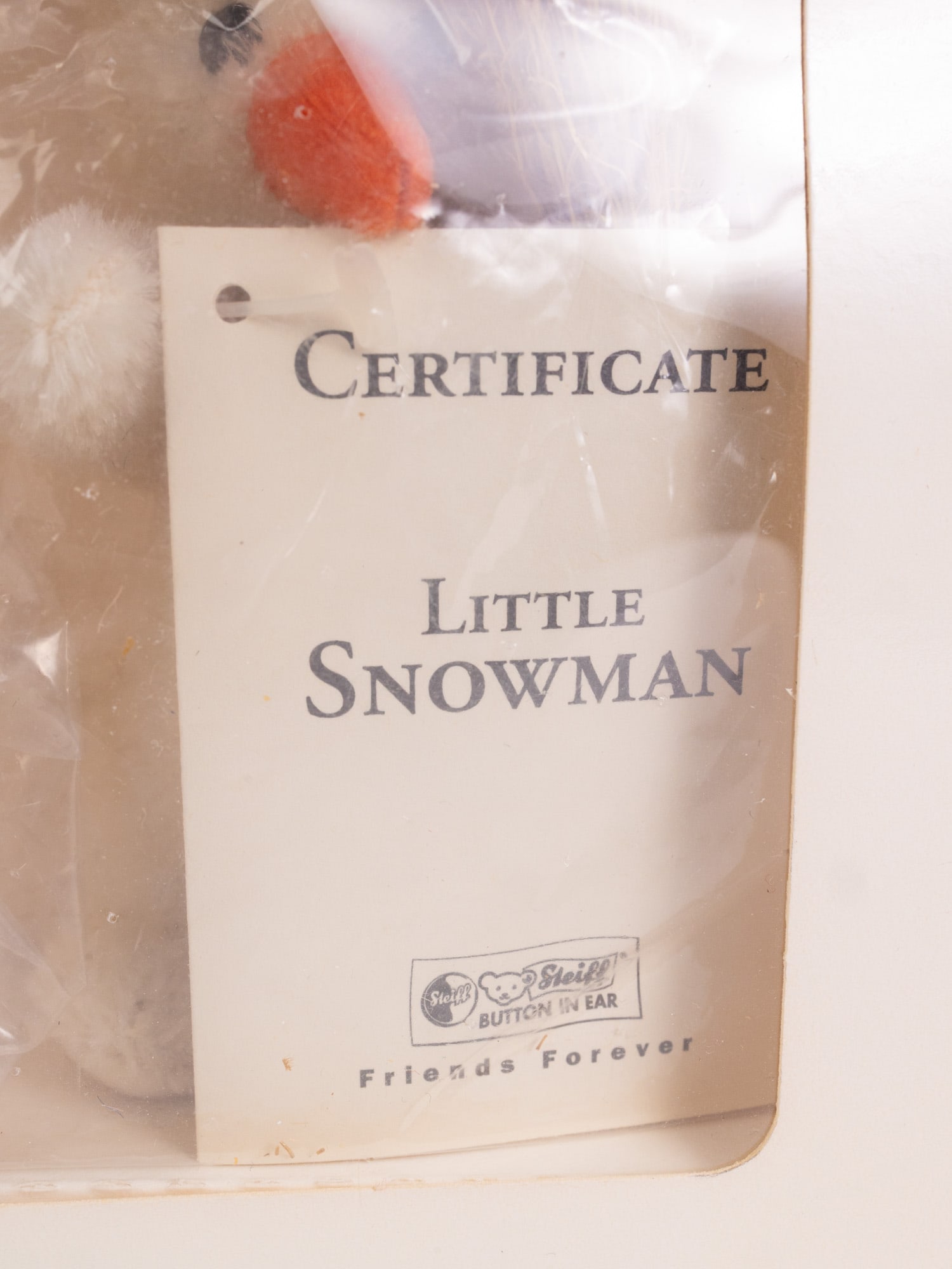 Steiff "Little Snowman" 1998 Christmas Ornament - 3