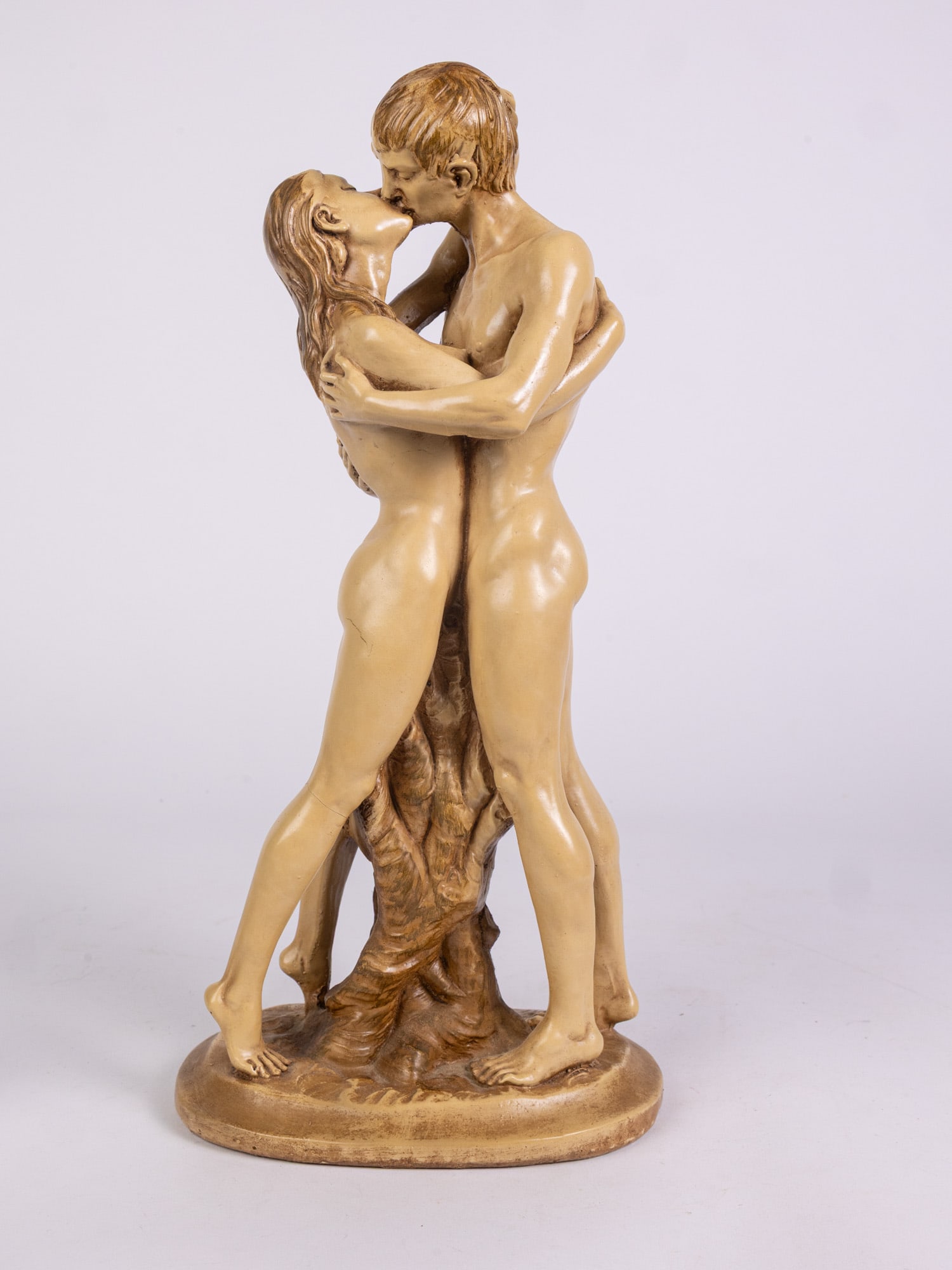 After A. Santini "The Kiss" Vintage Sculpture - 5