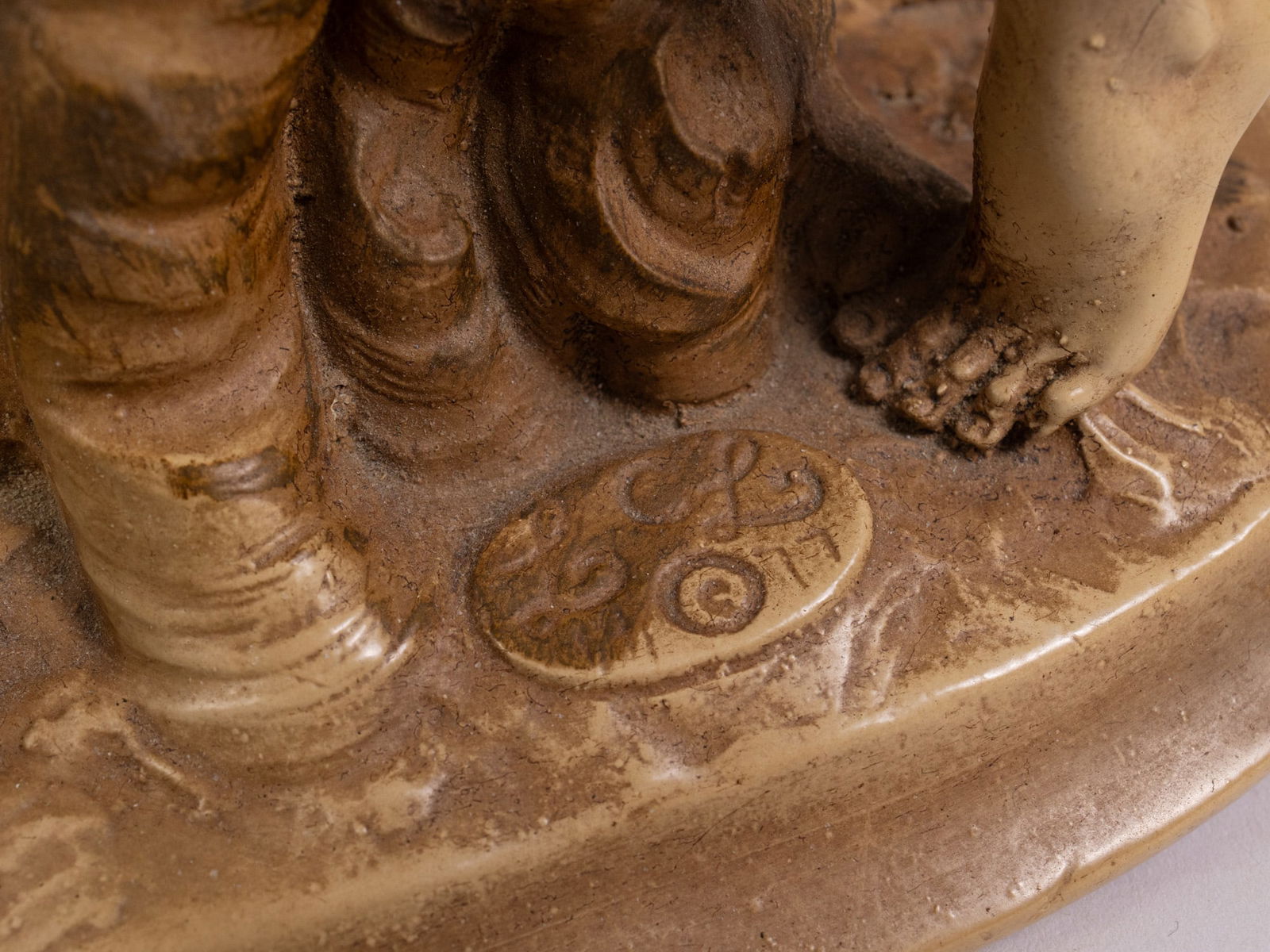 After A. Santini "The Kiss" Vintage Sculpture - 6