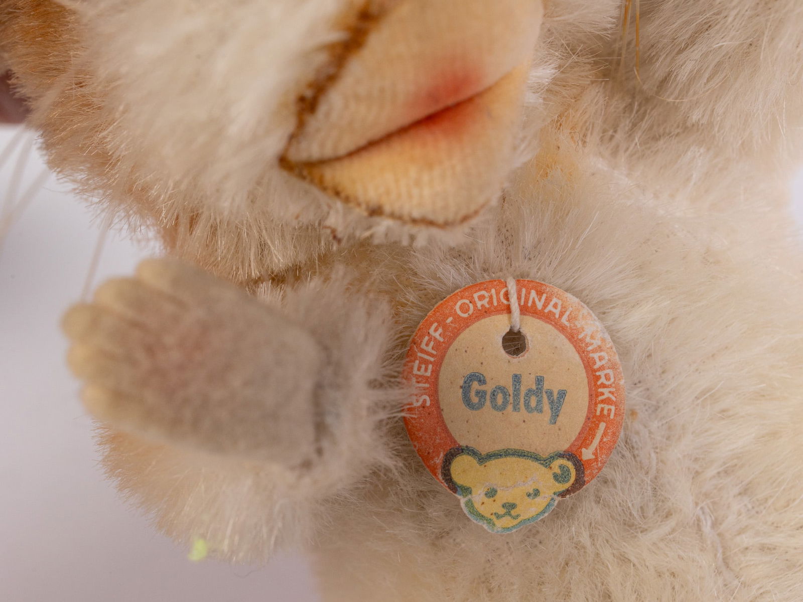 Steiff "Goldy" 6" Hamster Stuffed Animal - 3