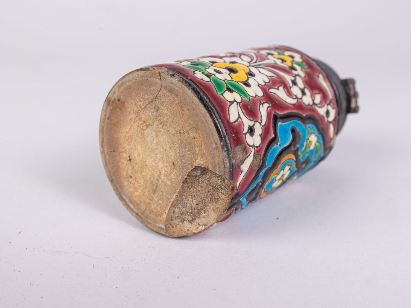 Grouping of Three Vibrant Articles ft. Longwy Faience Stoneware Spice Jar - 9