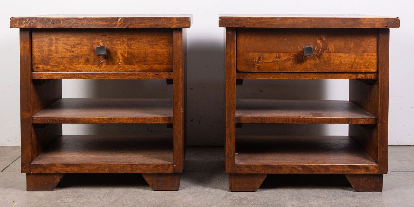 Pair of Pottery Barn "Sumatra" Nightstands (1 of 7)