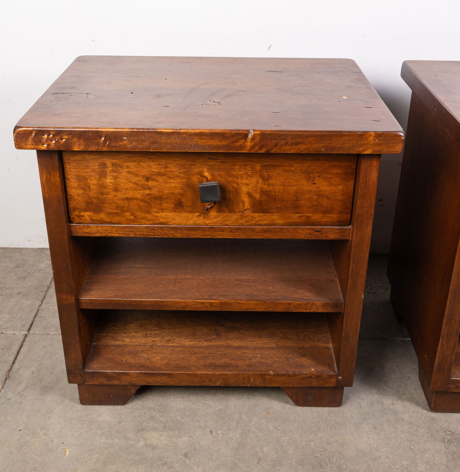 Pair of Pottery Barn "Sumatra" Nightstands - 2