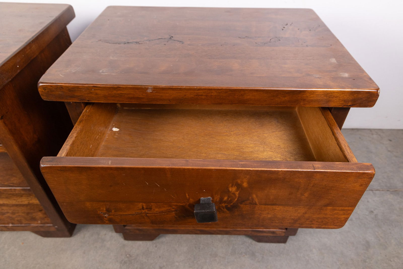 Pair of Pottery Barn "Sumatra" Nightstands - 5