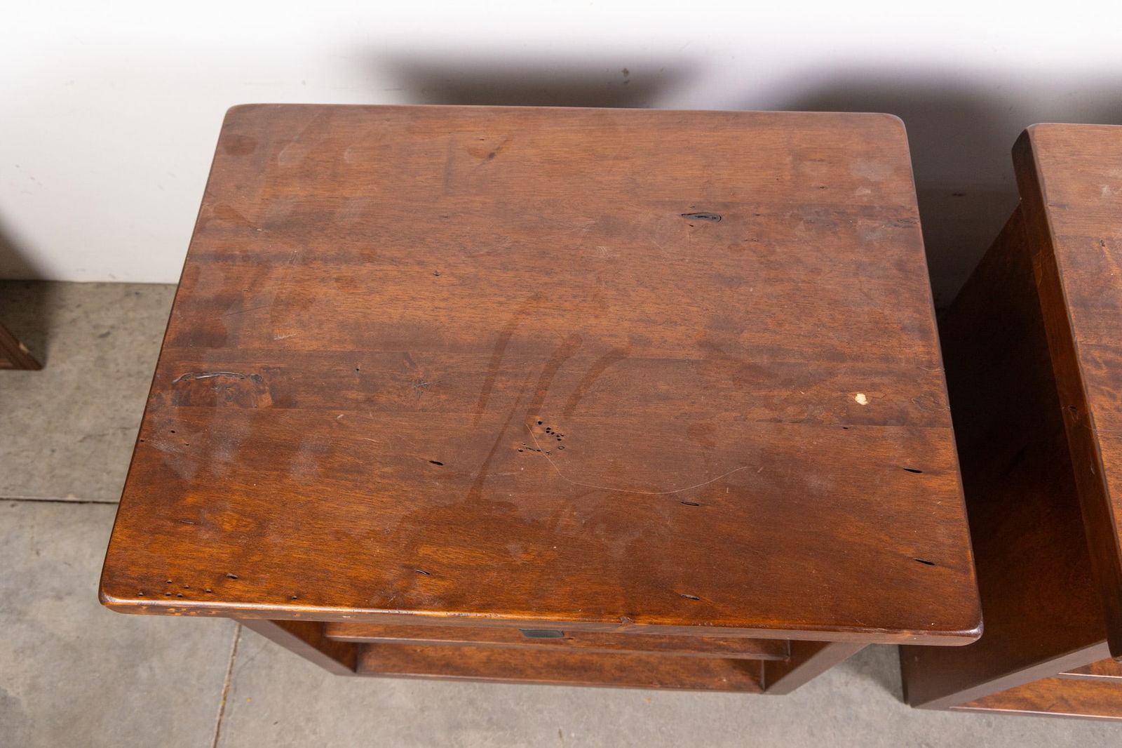 Pair of Pottery Barn "Sumatra" Nightstands - 6