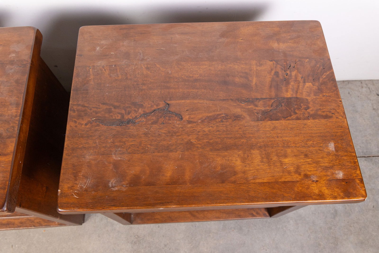 Pair of Pottery Barn "Sumatra" Nightstands - 7