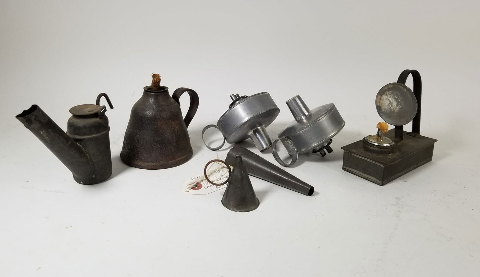 Antique Metal Oil & Kerosene Lamps ft. Rare Rayo Jr. Oil Lamp Filler (1 of 3)