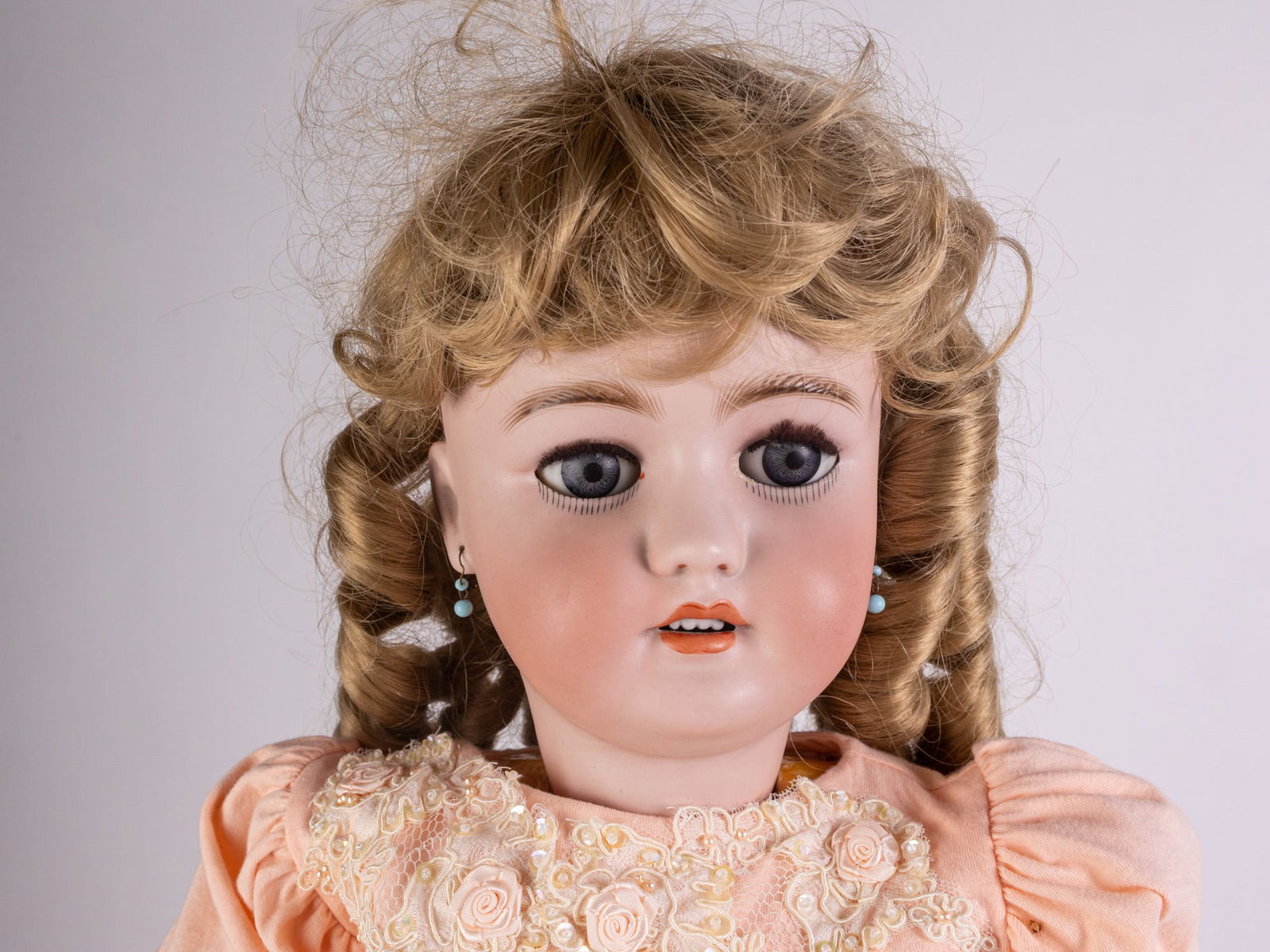 Antique C.M. Bergmann/Simon & Halbig German Bisque Doll - 3