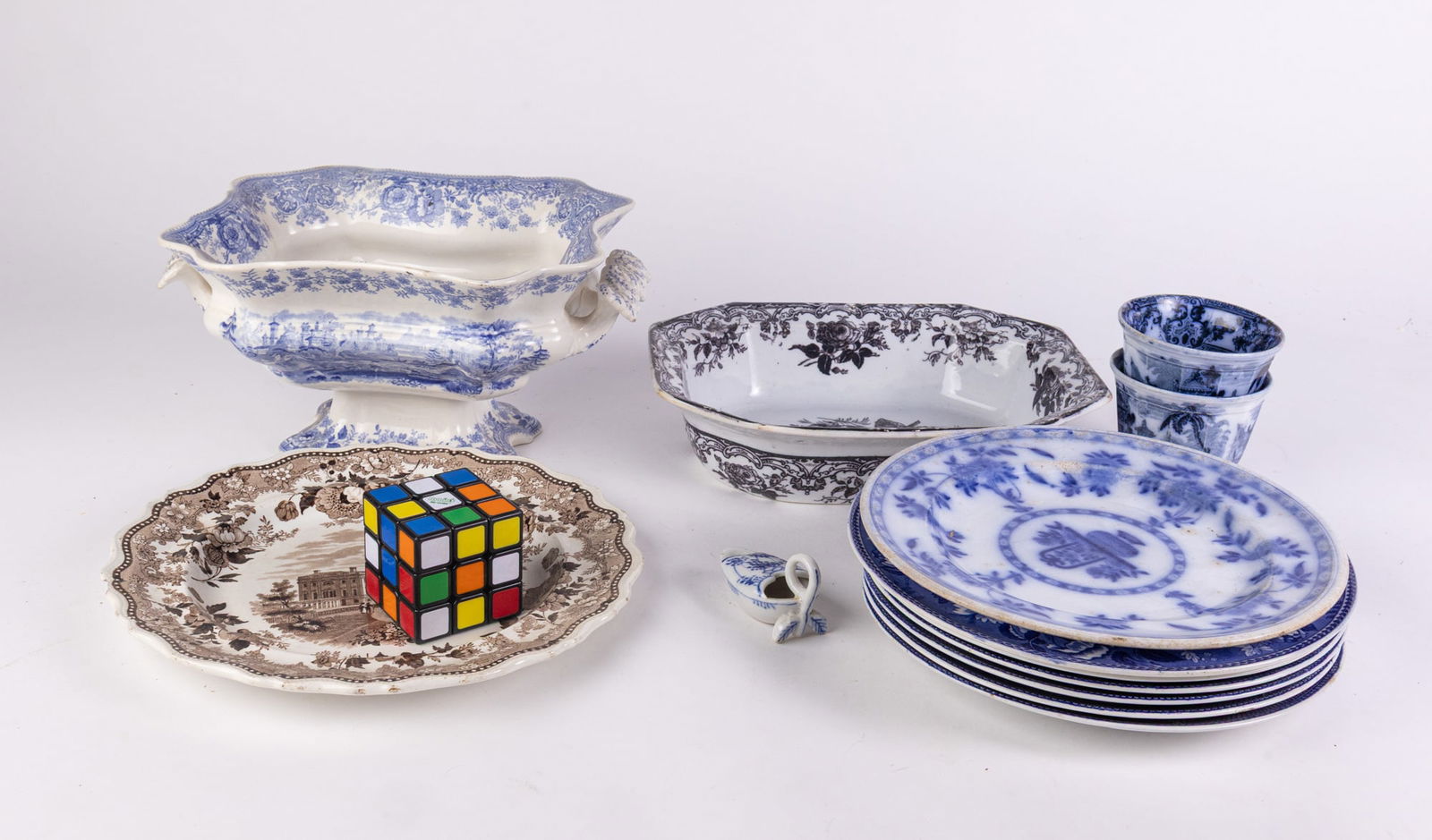Assortment of Antique Transferware - 2