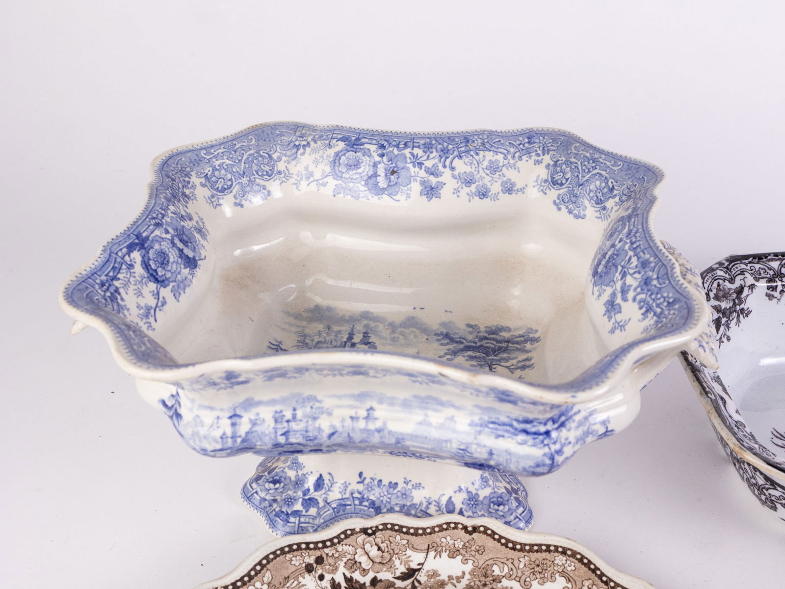 Assortment of Antique Transferware - 7