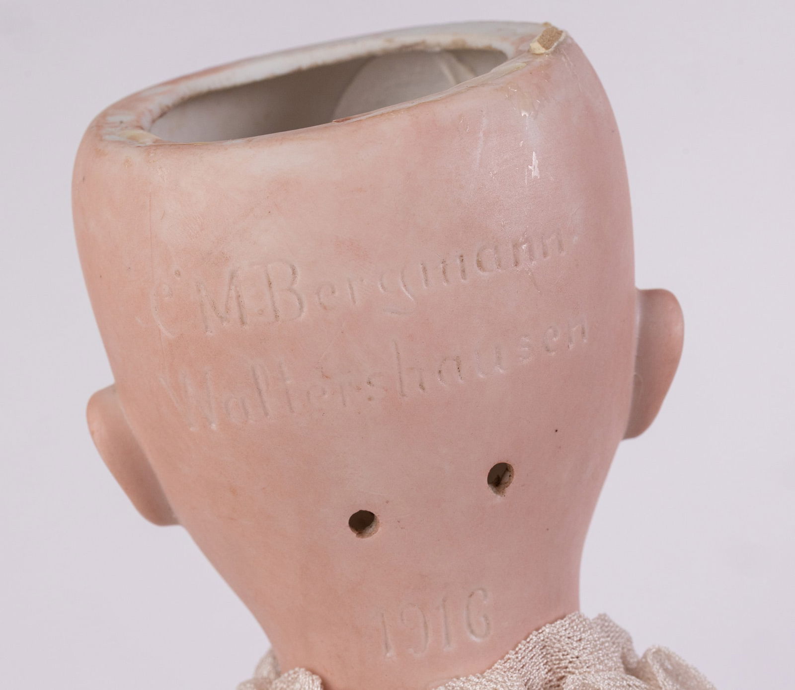 Antique C.M. Bergmann German Bisque Doll - 8