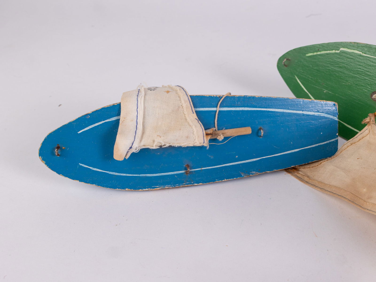 Assorted Vintage & Antique Wood Toys ft. Birkenhead Star Yacht Pond Sailboat - 4