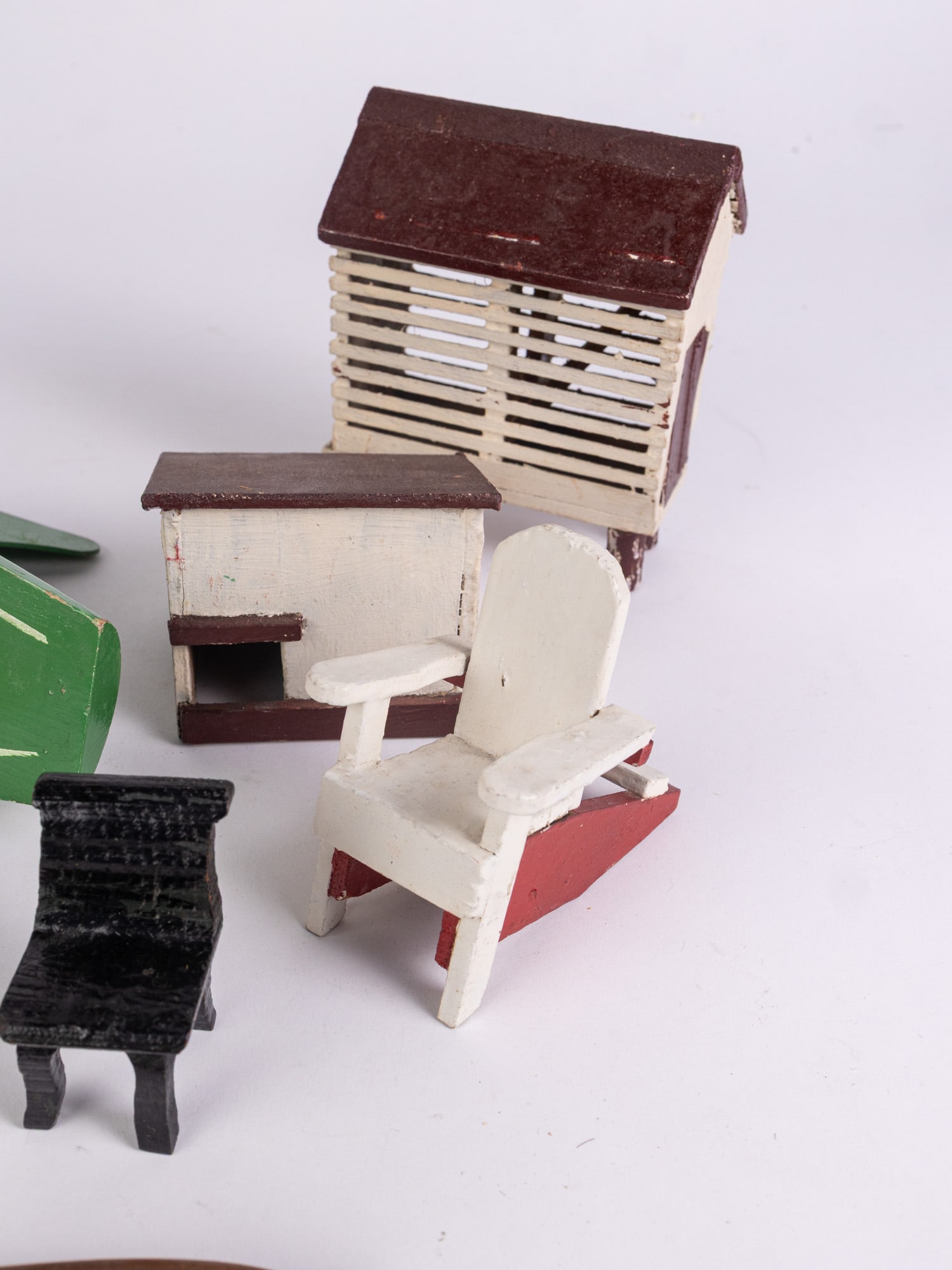 Assorted Vintage & Antique Wood Toys ft. Birkenhead Star Yacht Pond Sailboat - 5