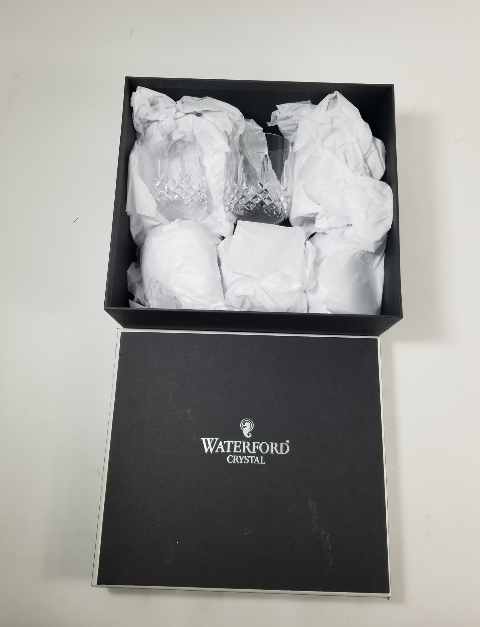 Set of Six Crystal Glasses in Waterford Box (1 of 3)