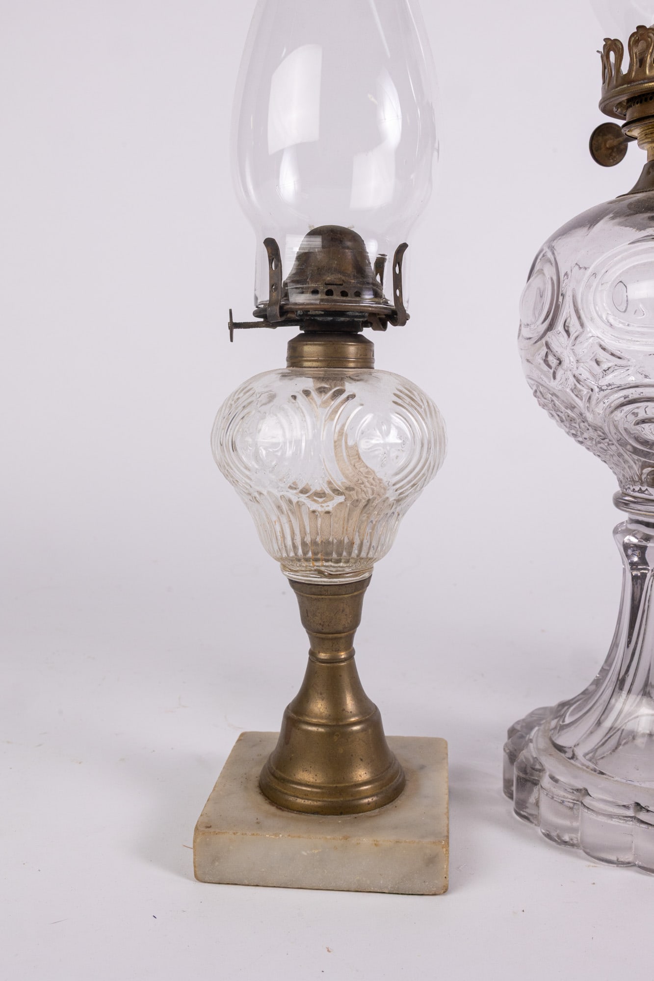 Trio of Antique Oil Lamps - 3