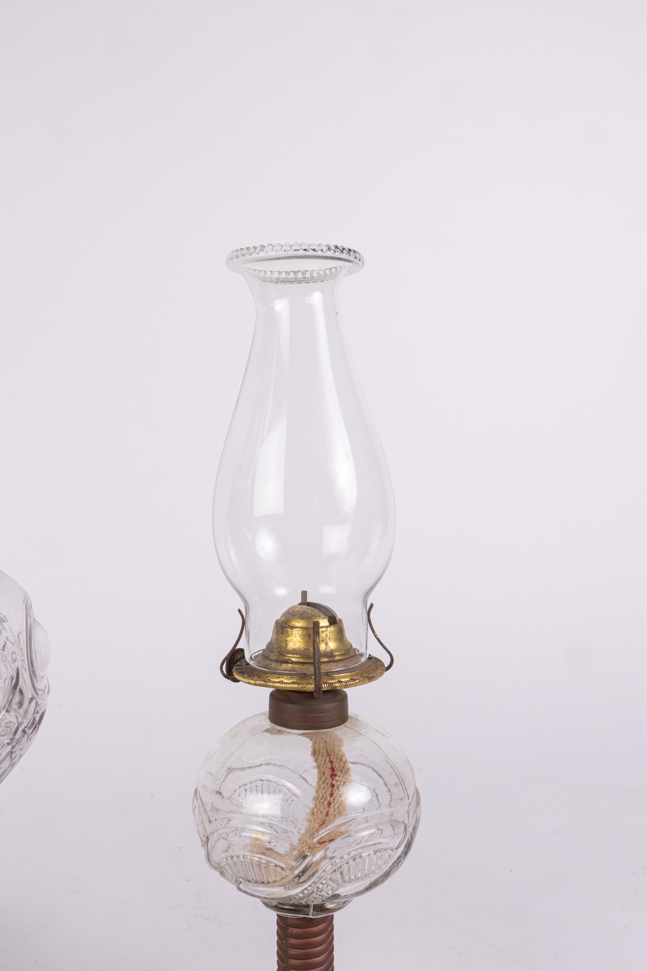 Trio of Antique Oil Lamps - 8