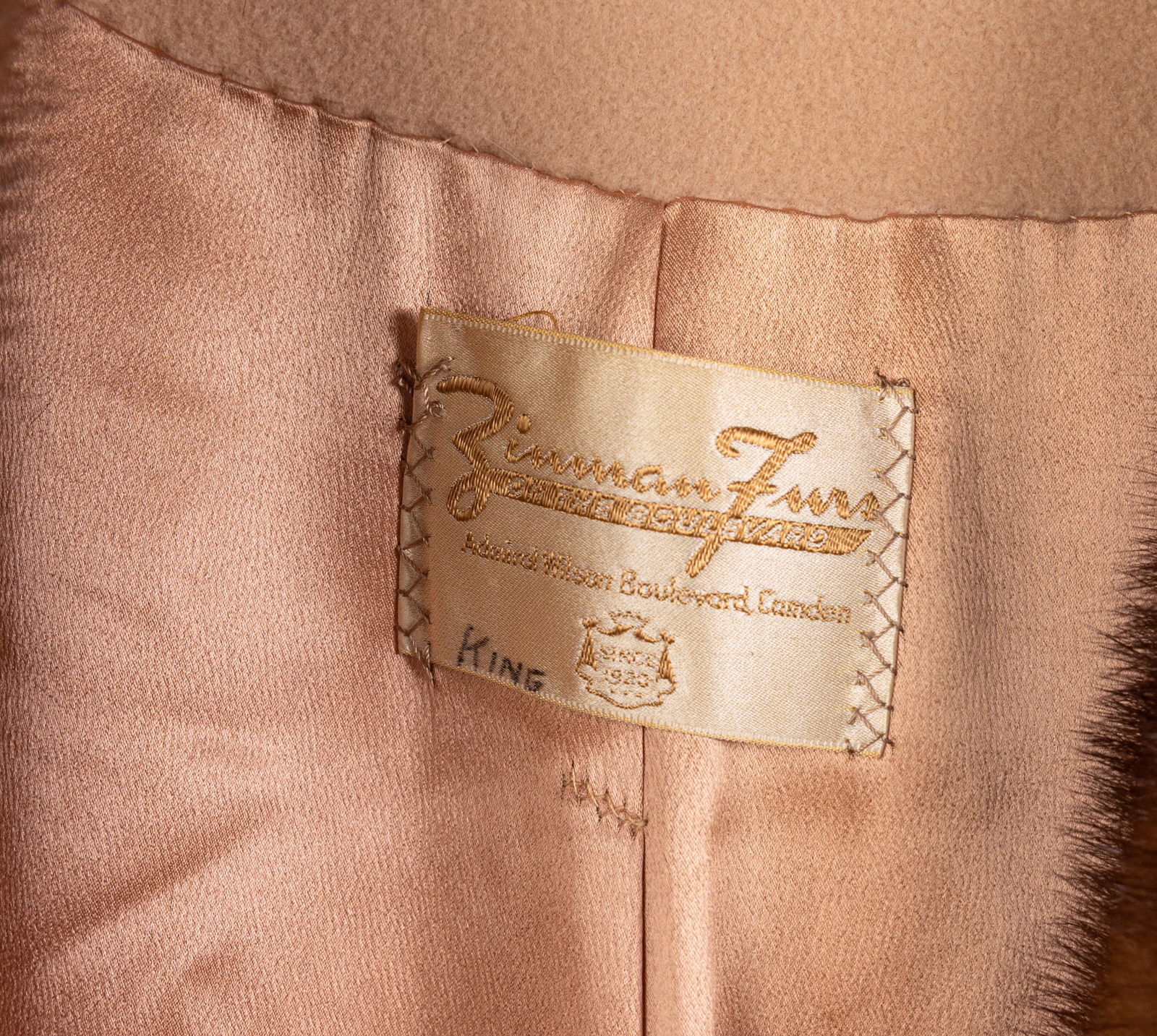 Vintage Zinman Furs Fur Trimmed Coat - 2