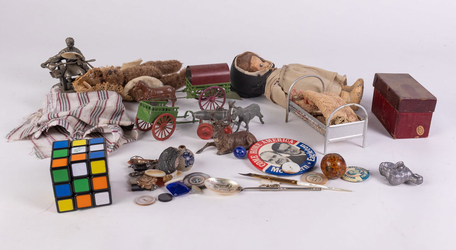 Vintage & Antique Assortment of Toys, Games & Misc Articles - 2