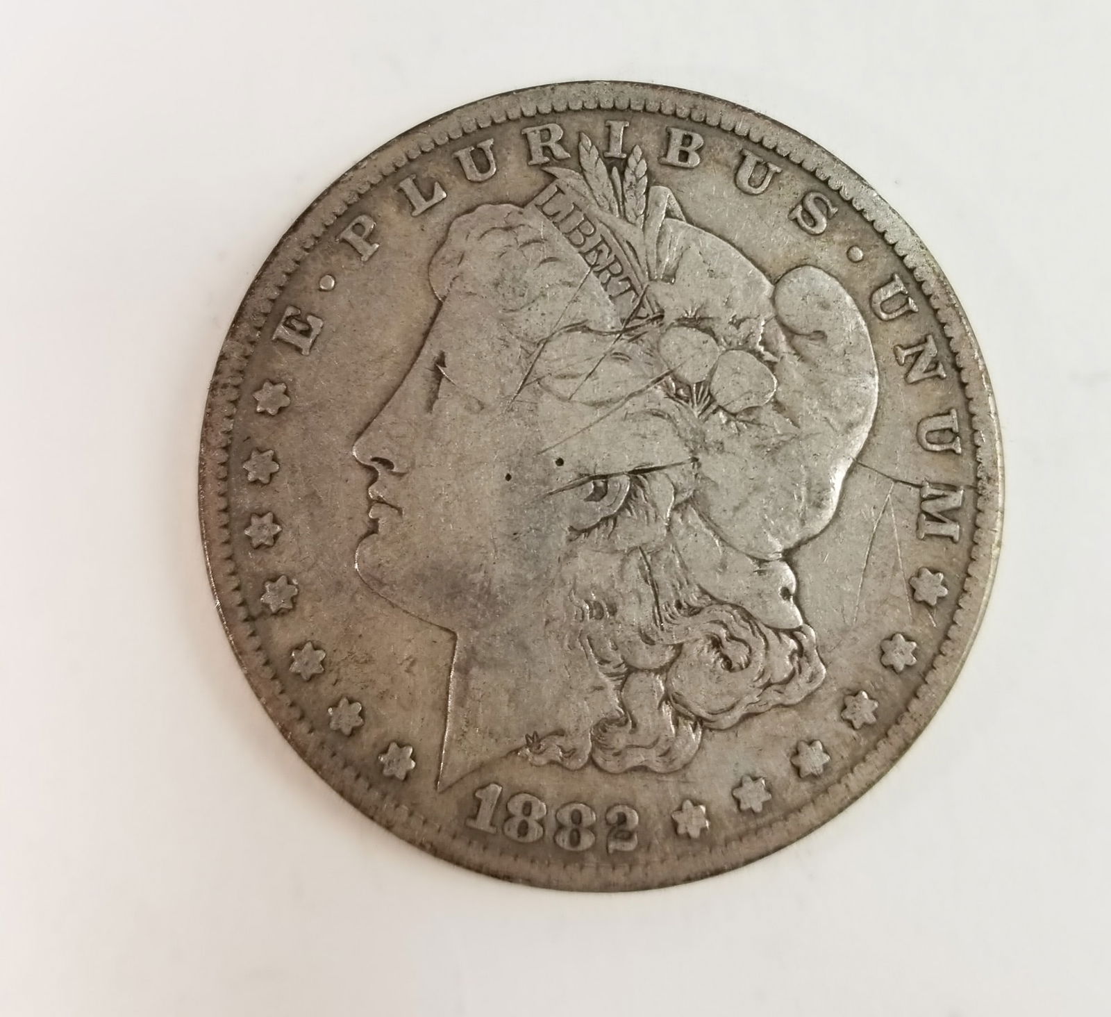 1882 Morgan Silver Dollar (1 of 2)