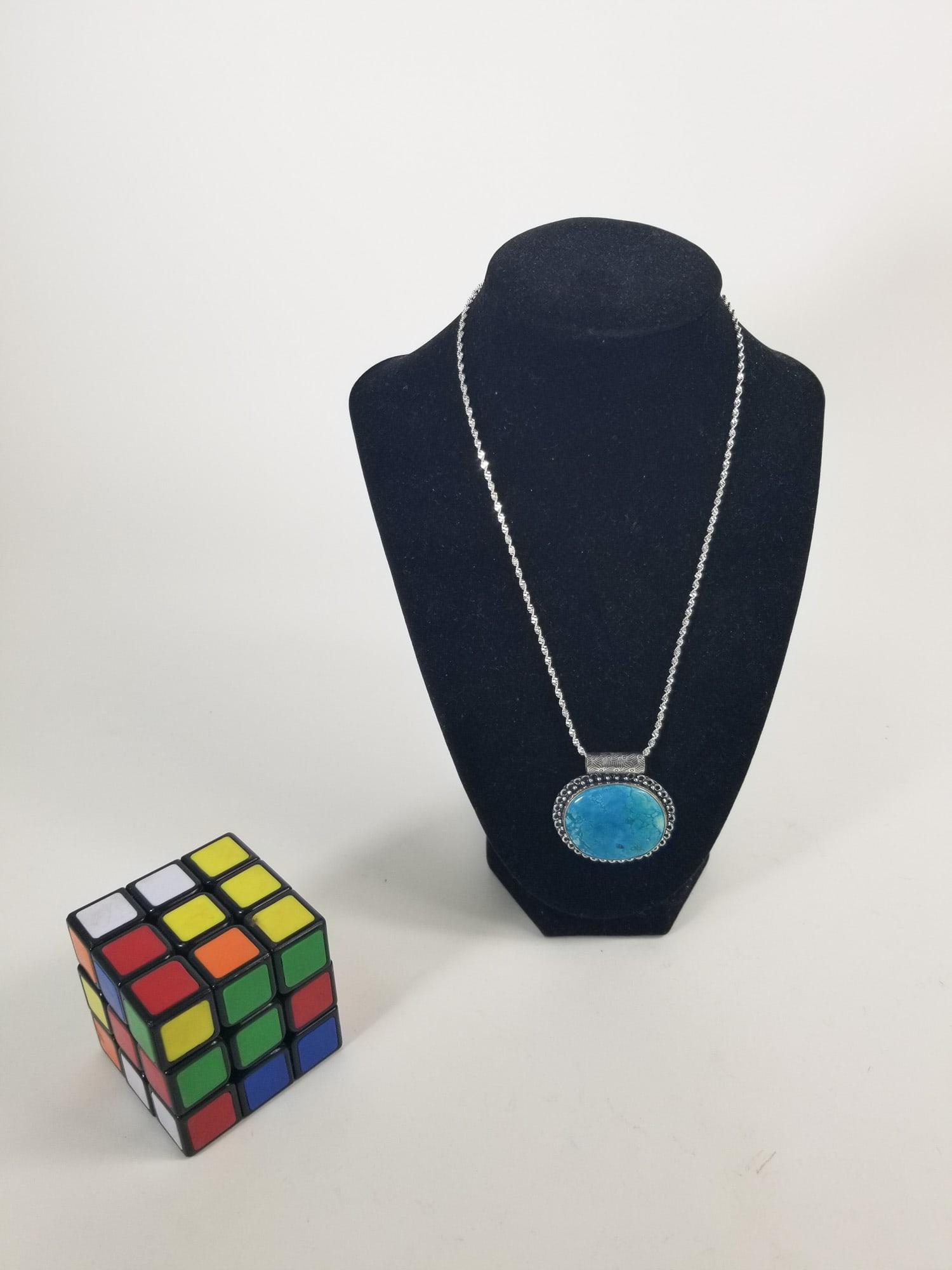 Sterling Silver and Turquoise Necklace - 2