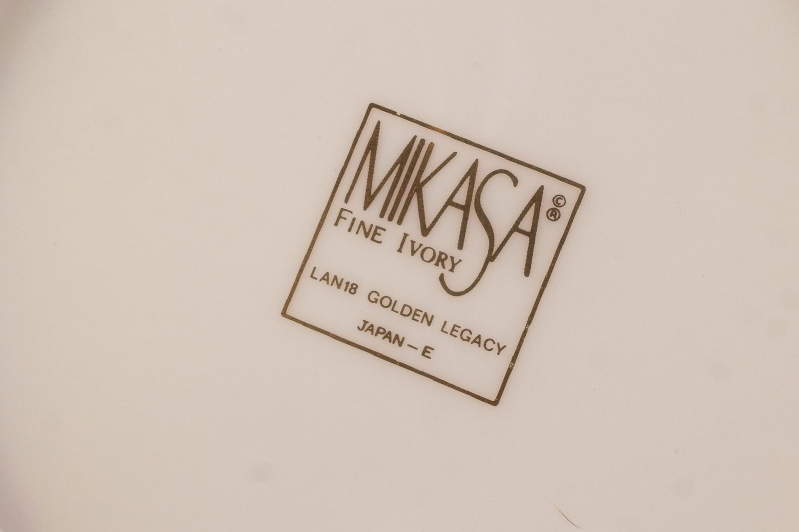 Mikasa "Golden Legacy" Porcelain Dish Set - 9