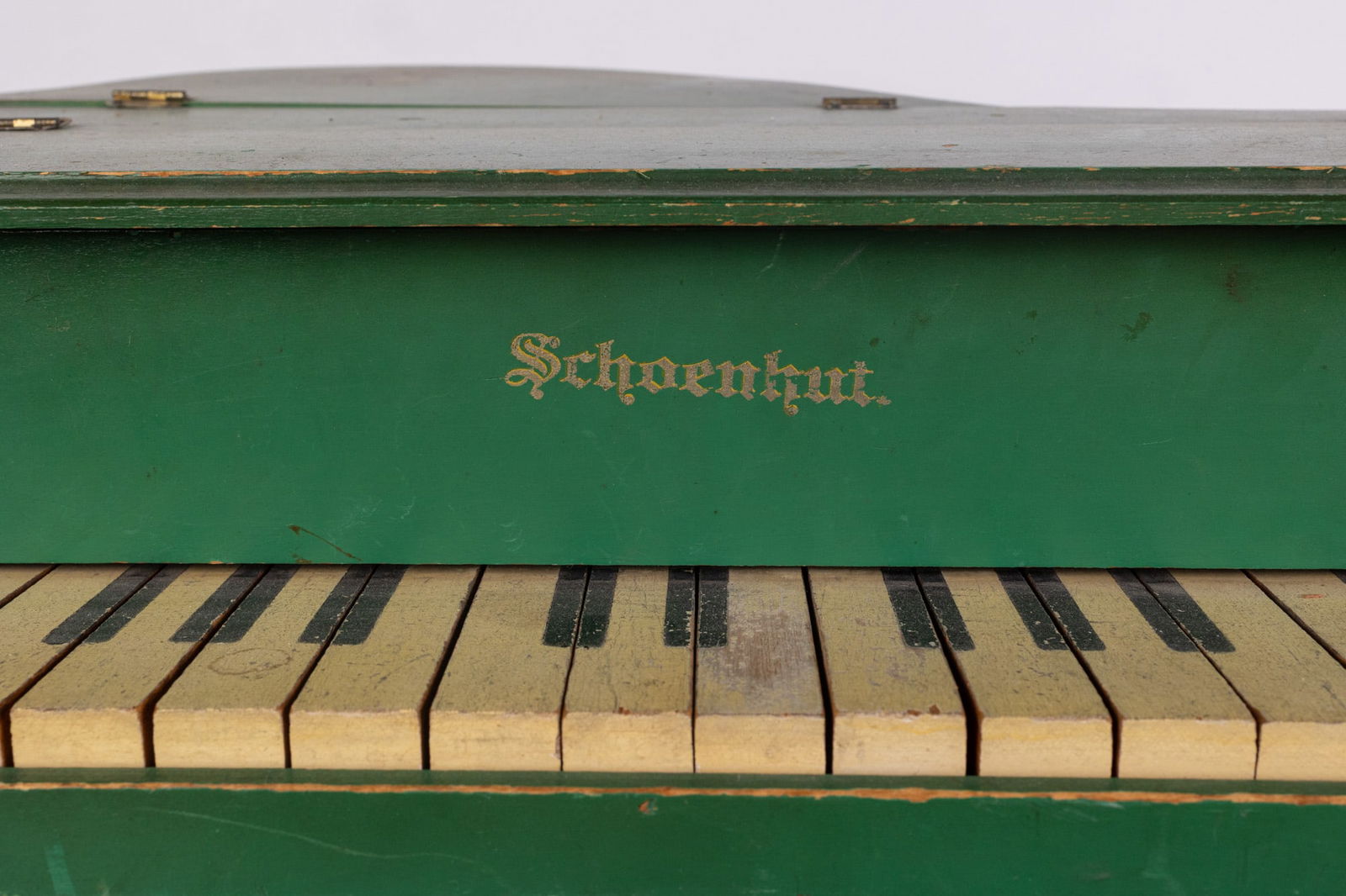 Antique Early 20th Century Doll Sized Piano with Bench - 3