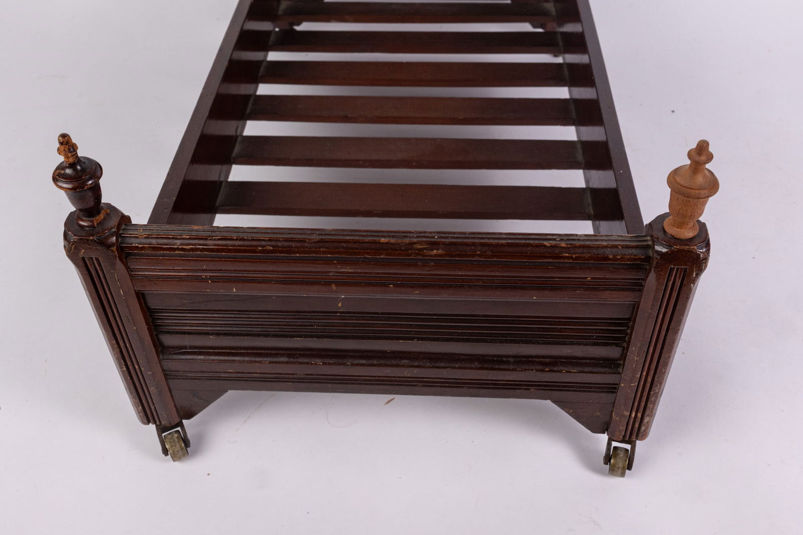 Eastlake Victorian Antique Doll Sized Bed Frame - 4