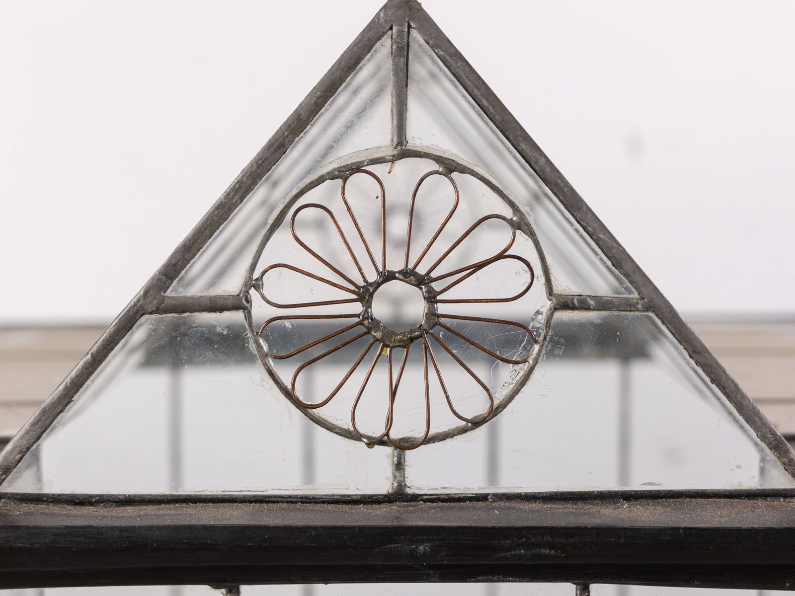 Victorian Greenhouse Shaped Glass Terrarium on Stand - 2