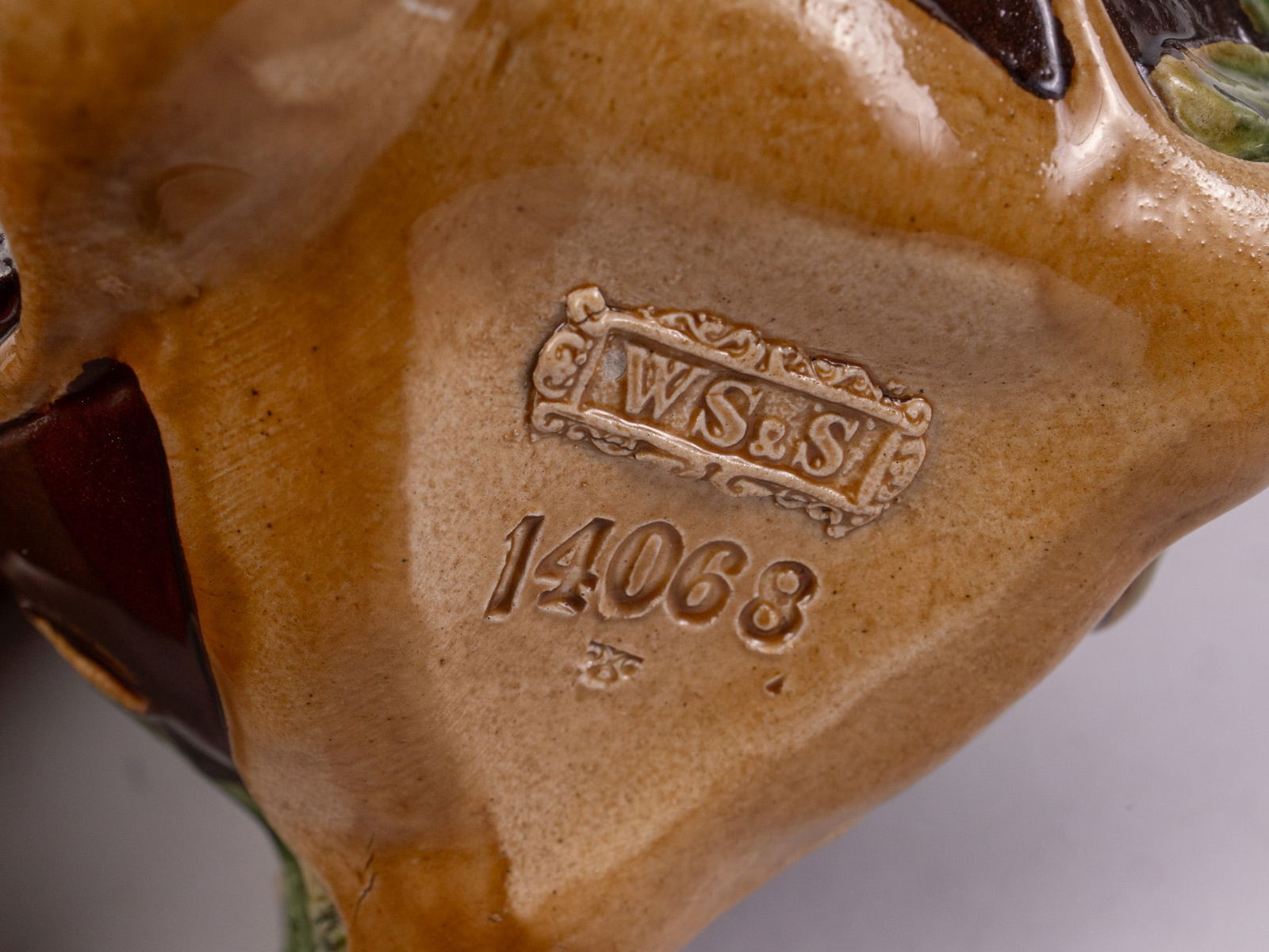 W. Schiller & Son Majolica Art Nouveau Vase - 3